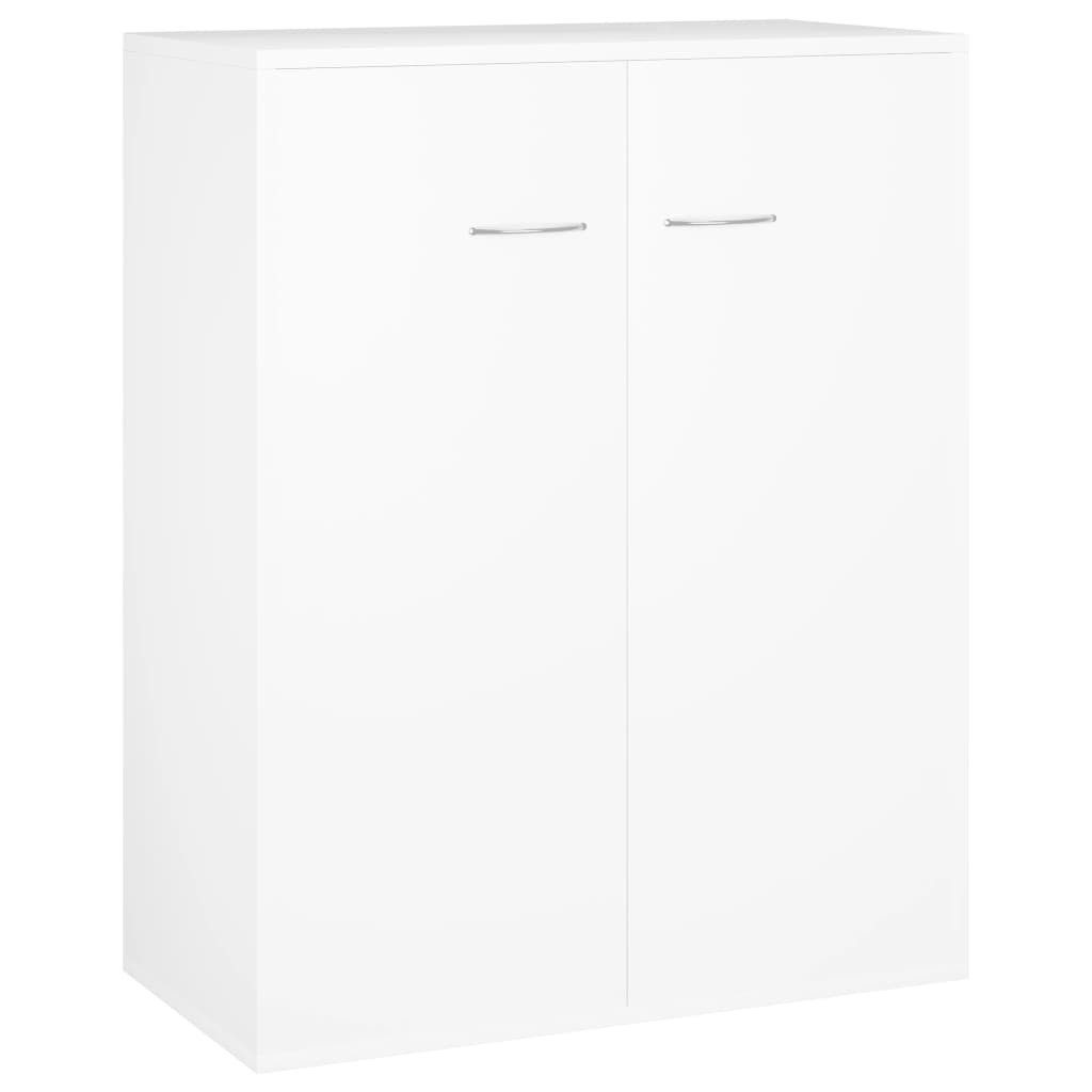 vidaXL Sideboard NA Sideboard Weiß 60x30x75 cm Minimalistisches Design aus Spanplatte f