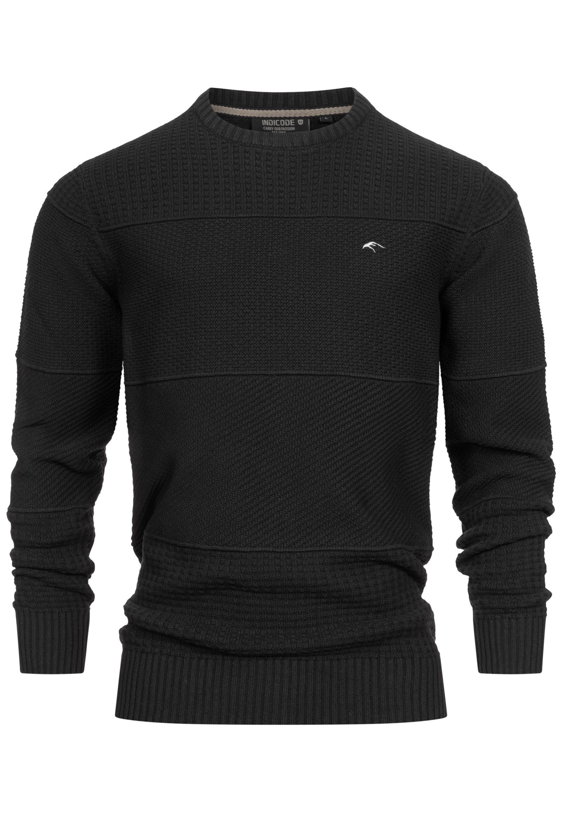 Indicode Strickpullover Herren INJustice Pullover Herrenpullover günstig online kaufen
