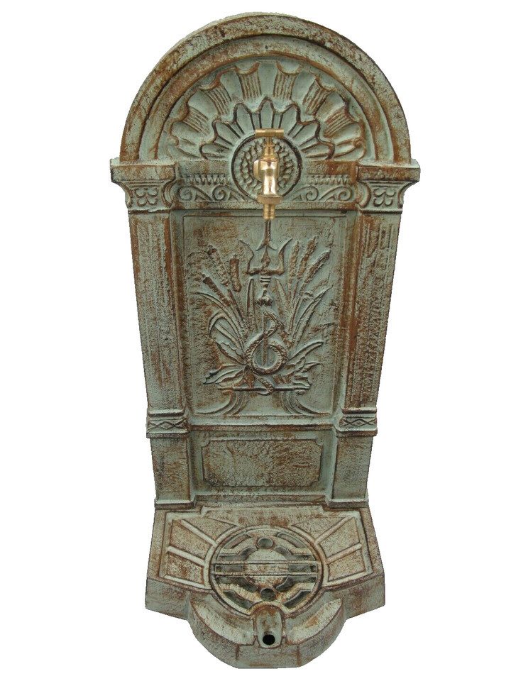 Gremegro Gartenbrunnen Standbrunnen Wassersäule Gusseisen Gartenbrunnen Antik Stil H.83cm