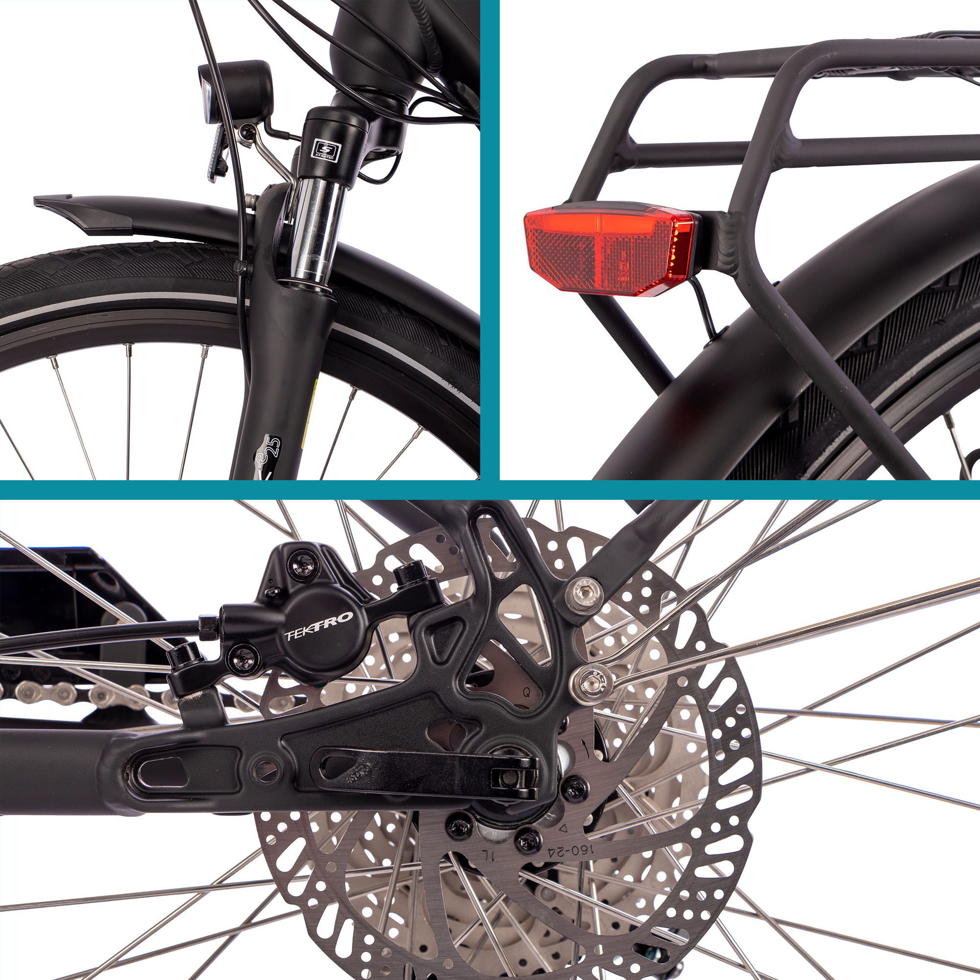 SAXONETTE E-Bike Trekkingrad Premium Sport (Trapez), 10 Gang, Kettenschaltung, Mittelmotor, 522 Wh, Pedelec, Elektrofahrrad für Damen – Bild 5 von 5