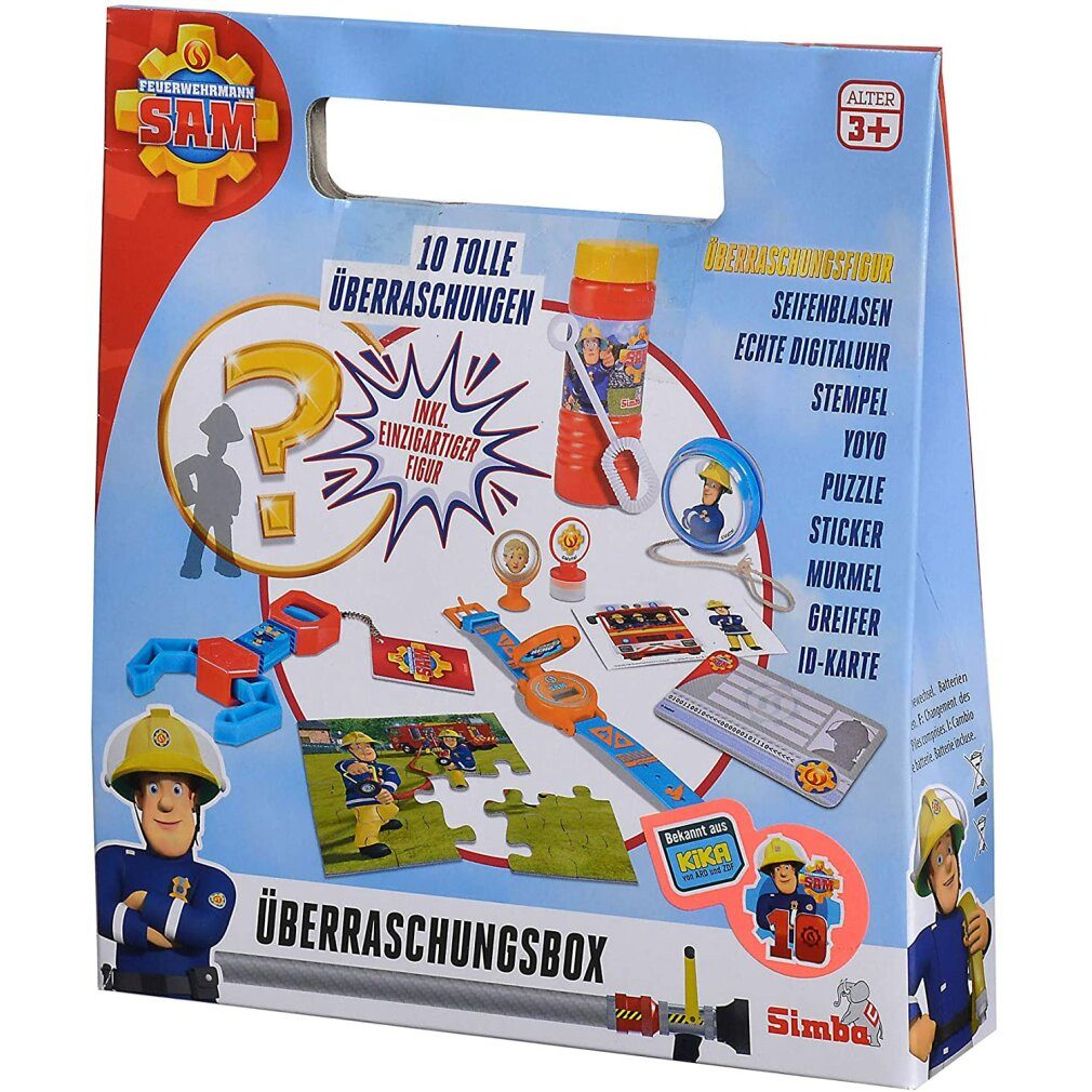Simba Dickie Spiel Simba 109251084 - Feuerwehrmann Sam Überraschungsbox - 10-tlg.