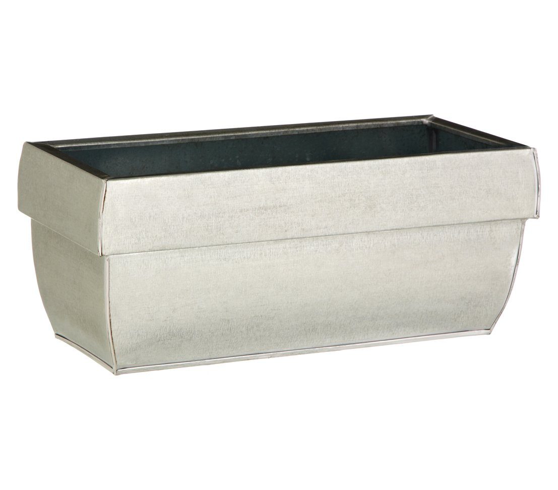 Dehner Blumentopf Zink-Blumenkasten, 40/60 x 18 x 17 cm