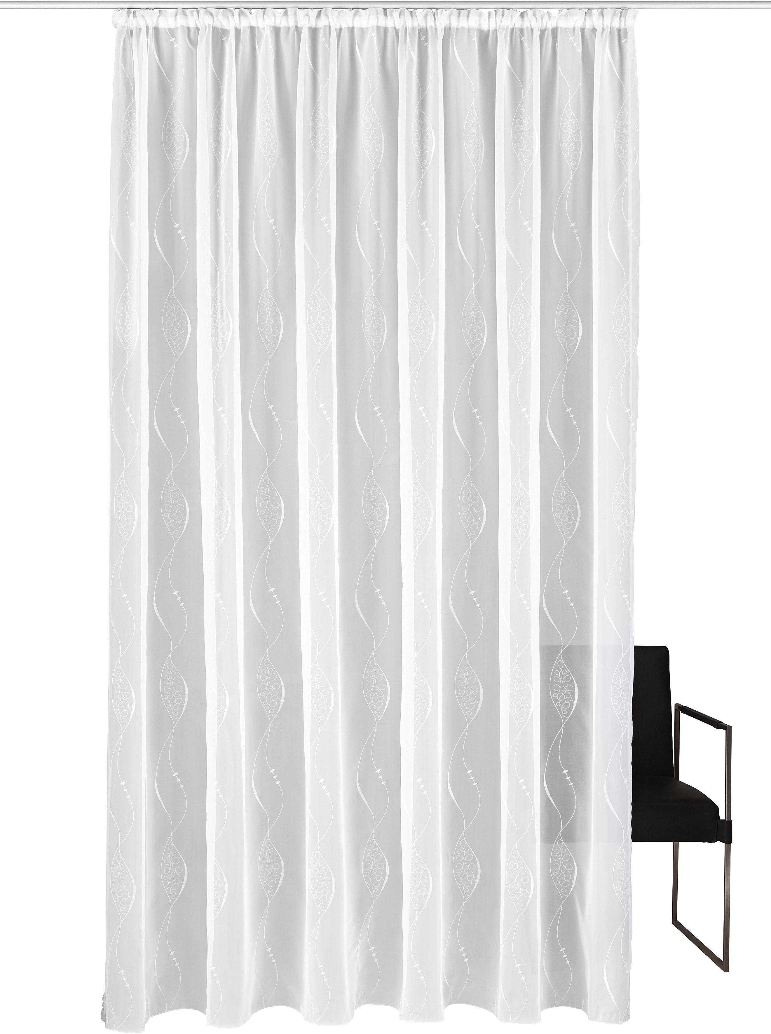 my home Gardine Bea (1 St), Kräuselband, transparent, Voile, Store günstig online kaufen
