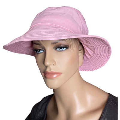 Taschen4life Sonnenhut Modischer Sommer Leinen Hut Bucket Hat, Größenverstellbar, unisex, Fischerhut