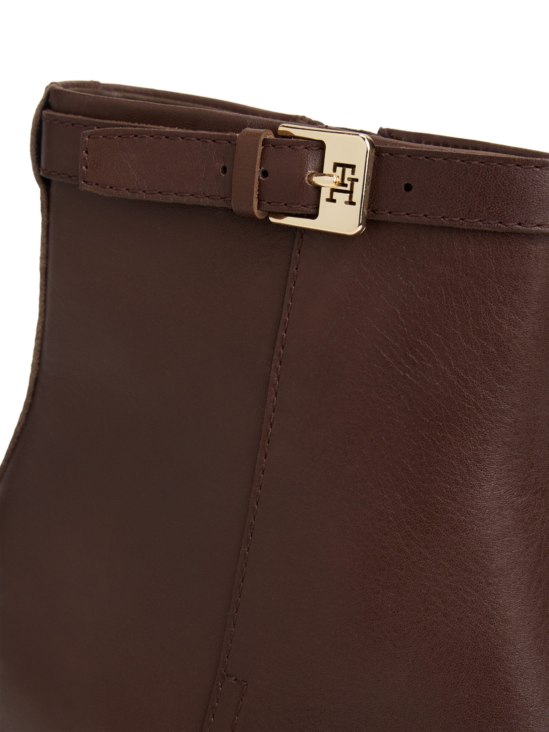 Tommy Hilfiger TH BUCKLE RIDING MID HEEL BOOTIE Stiefelette, Blockabsatz, B günstig online kaufen