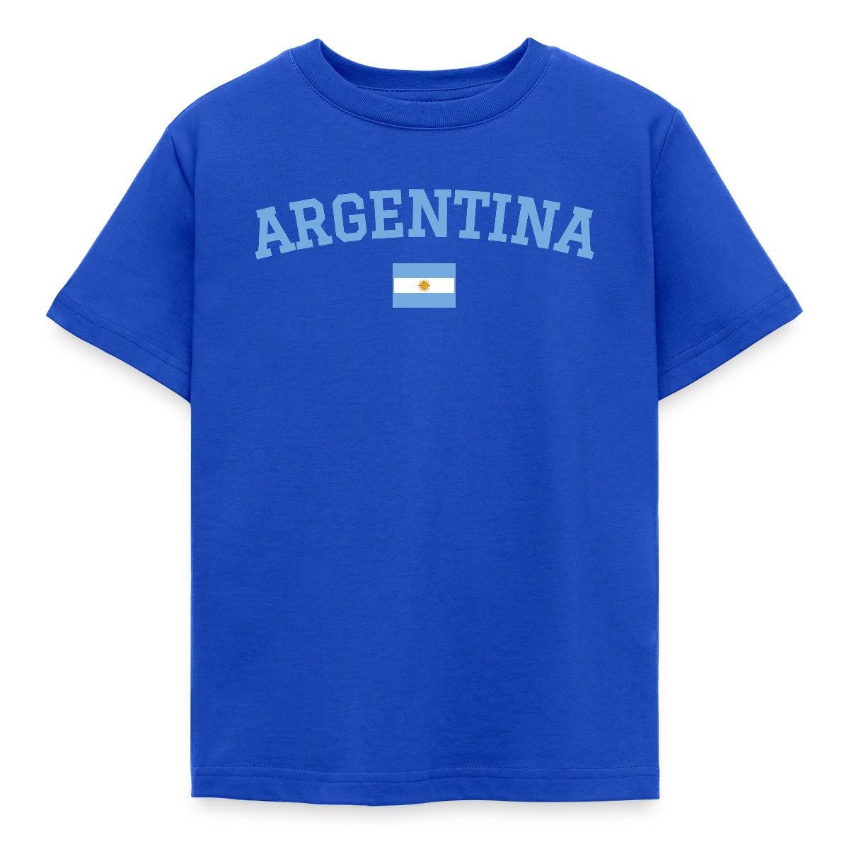 T-Shirt Argentinien Flagge, Argentinien Fußball Kinder T-Shirt