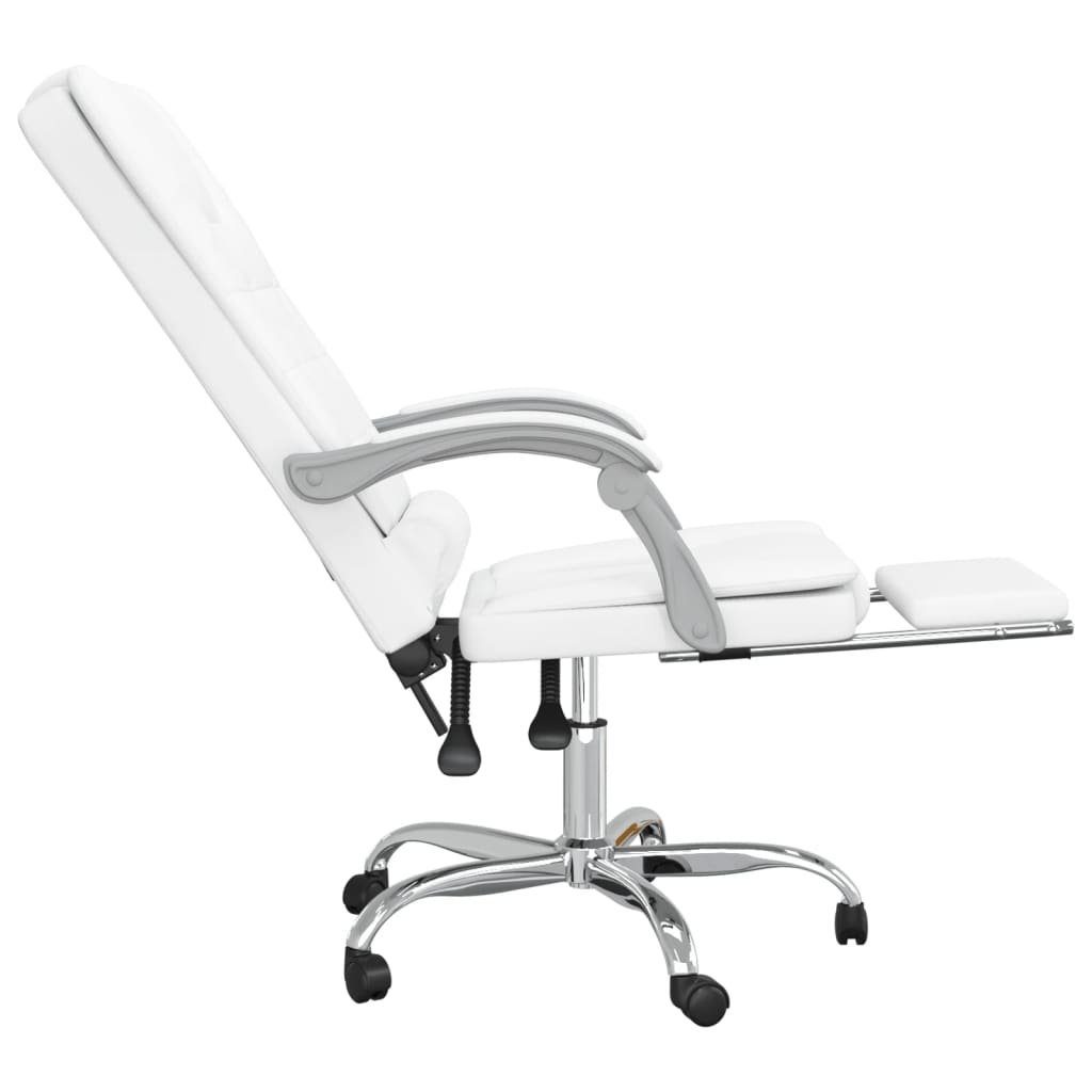(1 Weiß St) Massagefunktion mit Bürostuhl furnicato Kunstleder