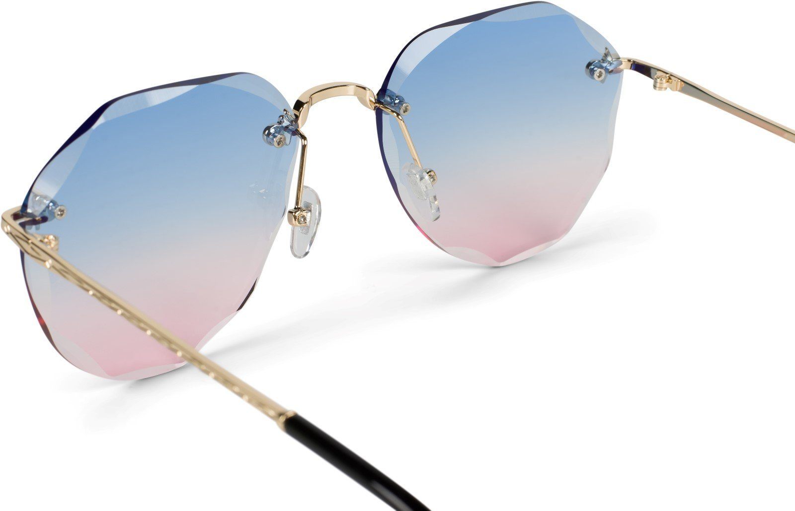 styleBREAKER Sonnenbrille Rahmenlose Piloten Sonnenbrille mit Diamant Schliff (1-St) Gradient