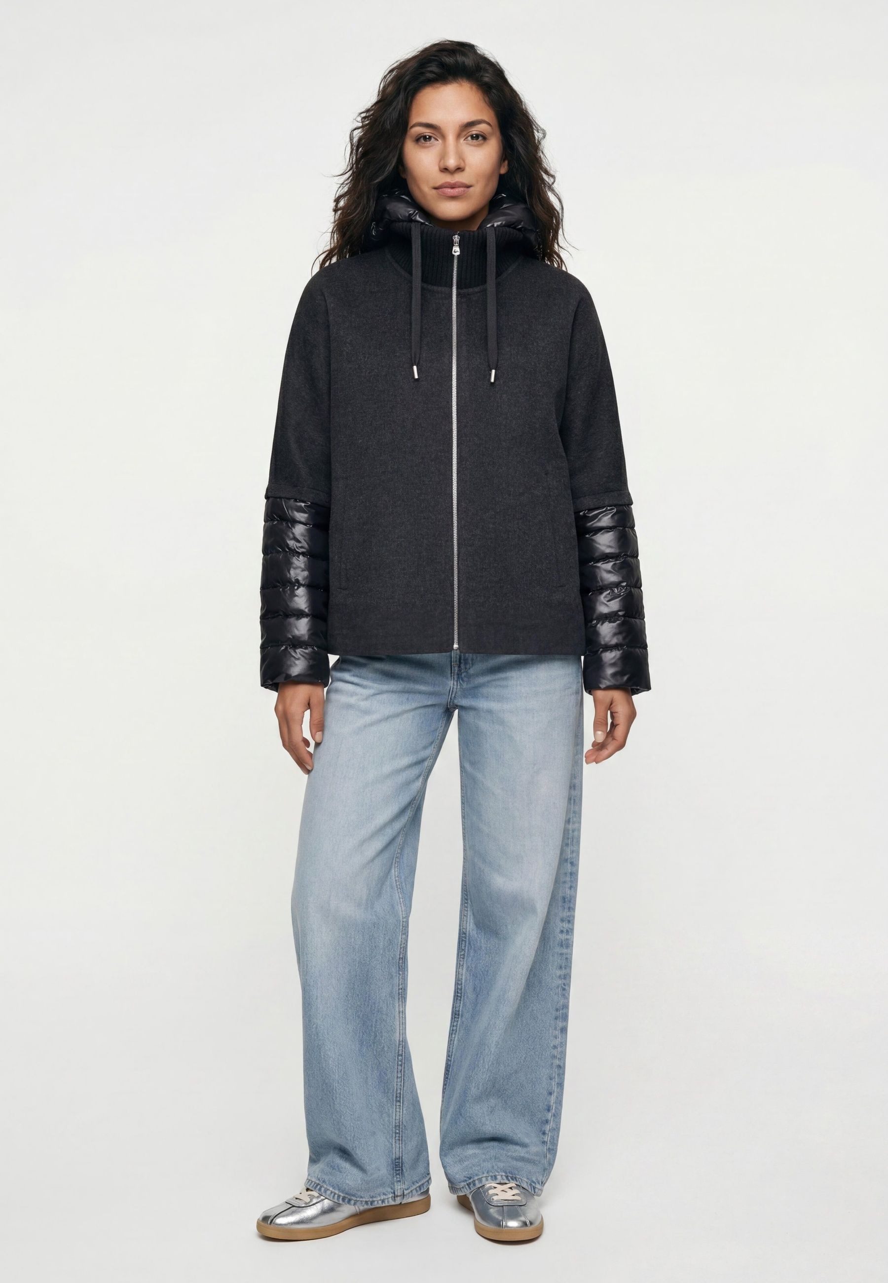 Milestone Wolljacke MSAzalea Damen Jacke Wolle casual Reißverschluss