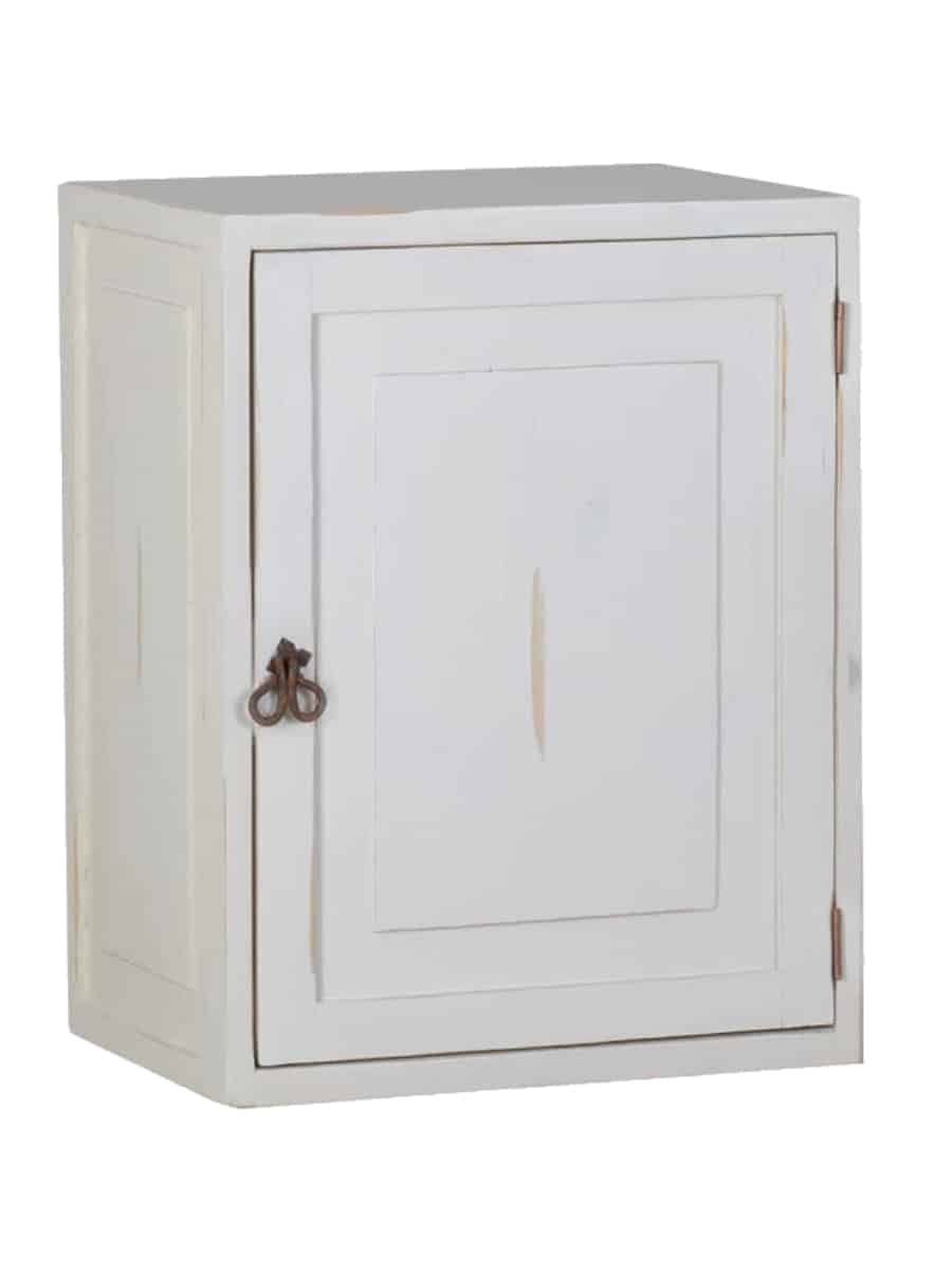 MiaMöbel Hängeschrank Mexico aus massivem Pinienholz Weiß