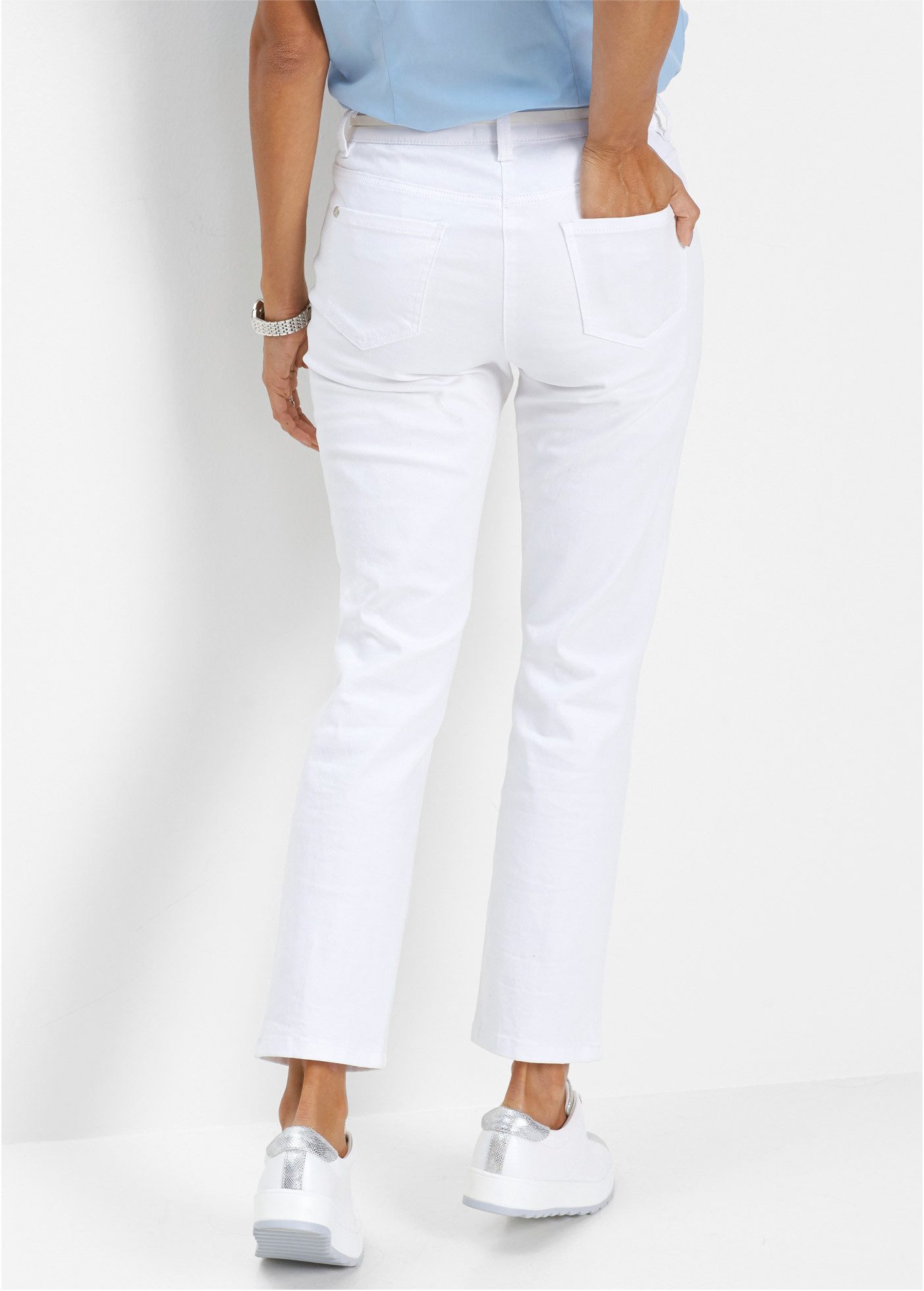 bonprix Stretch-Hose 7/8-Länge, schmale Passform, aus überwiegend Baumwolle