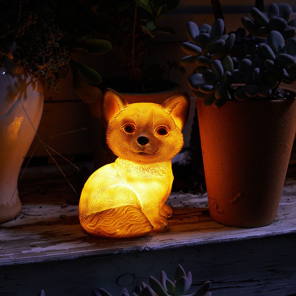 MUPOO Gartenfigur LED Dekofigur Solar Garten günstig online kaufen