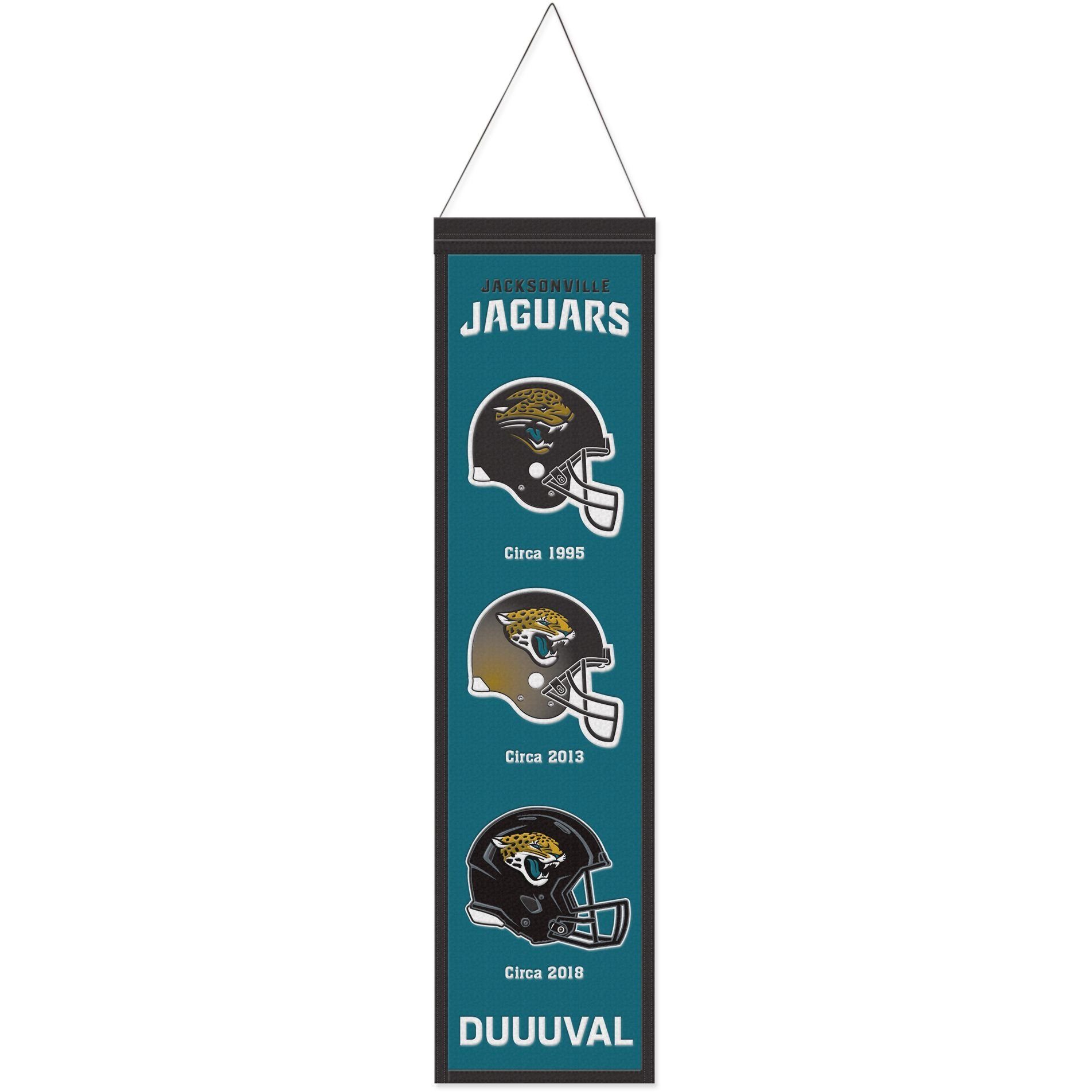 WinCraft Wanddekoobjekt NFL Teams EVOLUTION Wool Banner 80x20cm Jacksonville Jaguars