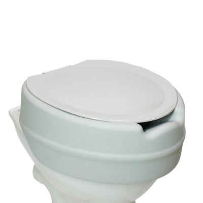 LUDWIG BERTRAM GmbH Toilettensitzerhöhung Toilettensitzerhöher Soft, mit Hygiene-Deckel, mit stützende Unterlage