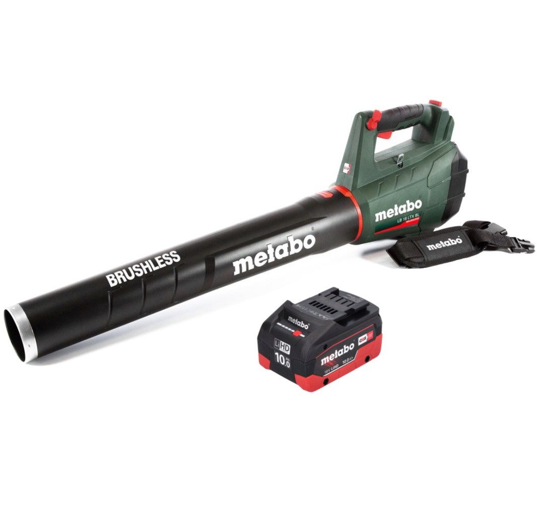 metabo Akku-Laubbläser LB 18 LTX BL Akku Laubbläser 18 V Brushless + 1x Akku 10,0 Ah