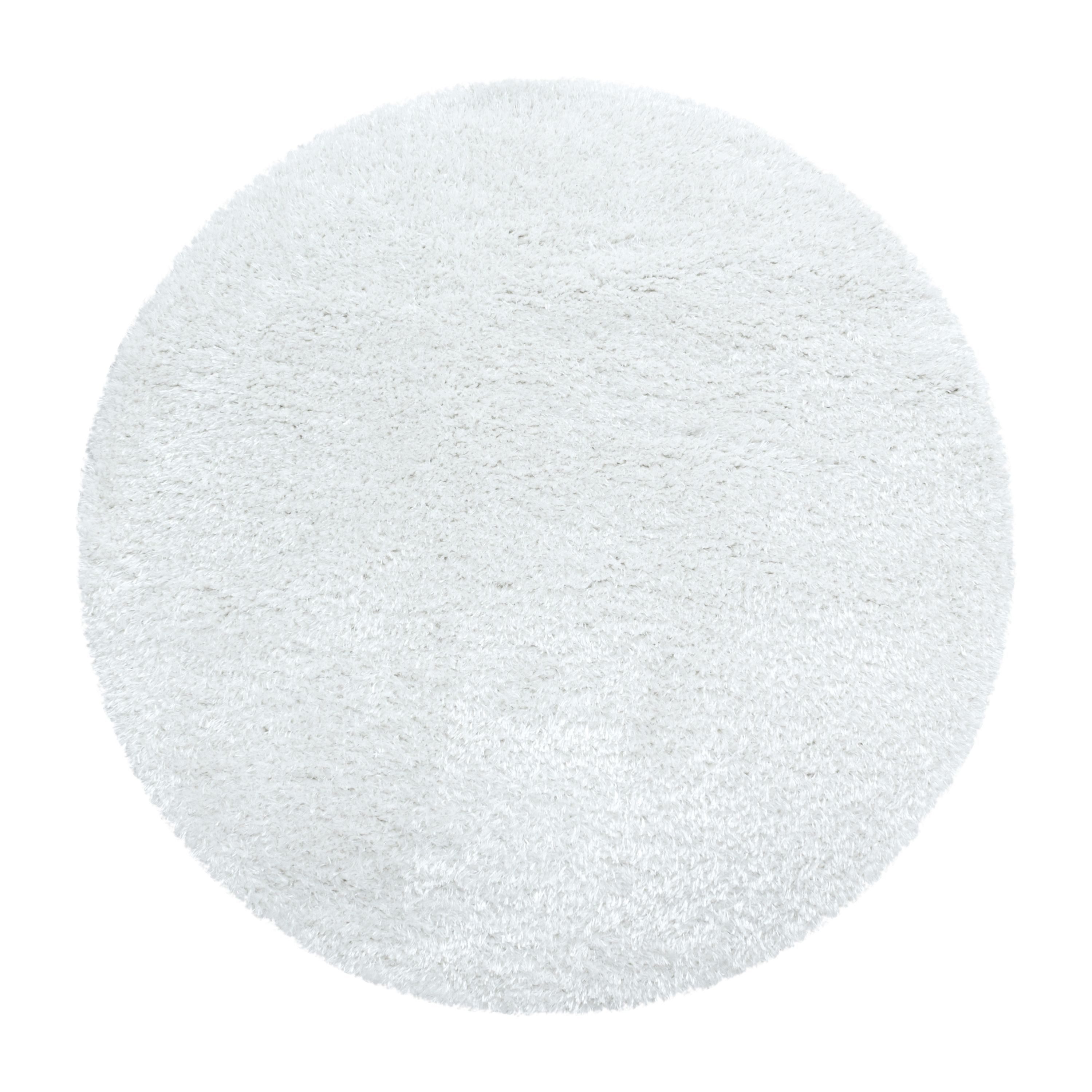 Carpettex Hochflor-Teppich Unicolor - Einfarbig, Rund, günstig online kaufen