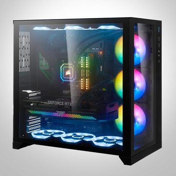 Memory PC Gaming-PC (AMD Ryzen 7 7800X3D, RTX 4070 Ti Super, 32 GB RAM, 2000 GB SSD, Wasserkühlung)