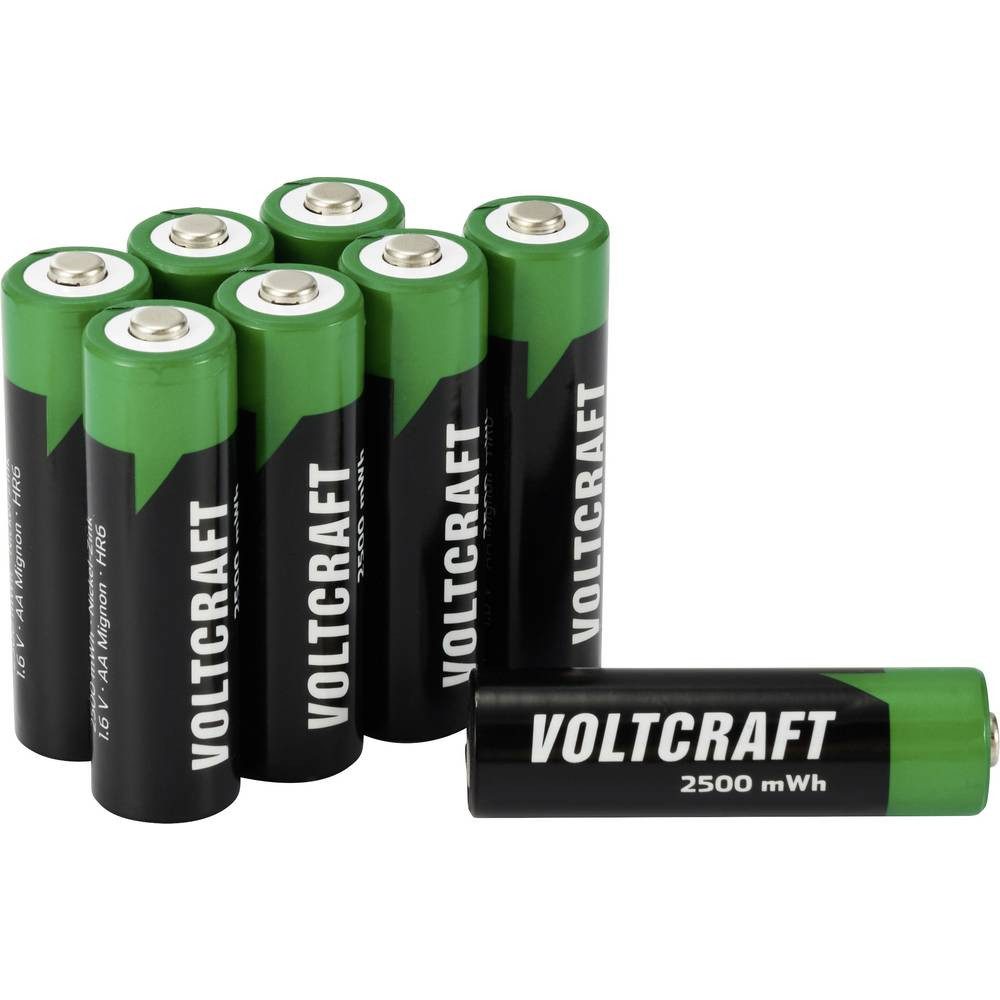 VOLTCRAFT NiZn Mignon-Akkus, 8er-Set VC-16044355 Akku