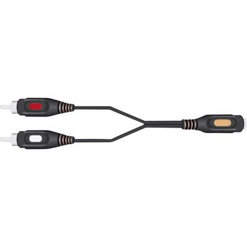 SpeaKa Professional SpeaKa Professional SP-7870256 Cinch / Klinke Audio Anschlusskabel [2x Audio- & Video-Kabel, (1.50 cm)