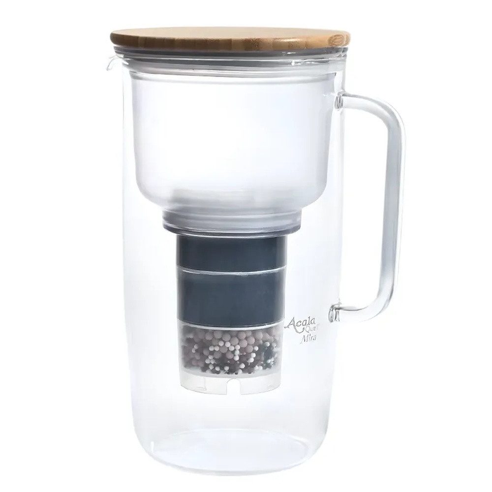 AcalaQuell Wasserfilter Kannenfilter Mira, inkl. 1x Mikroschwamm und 1x Filterkartusche