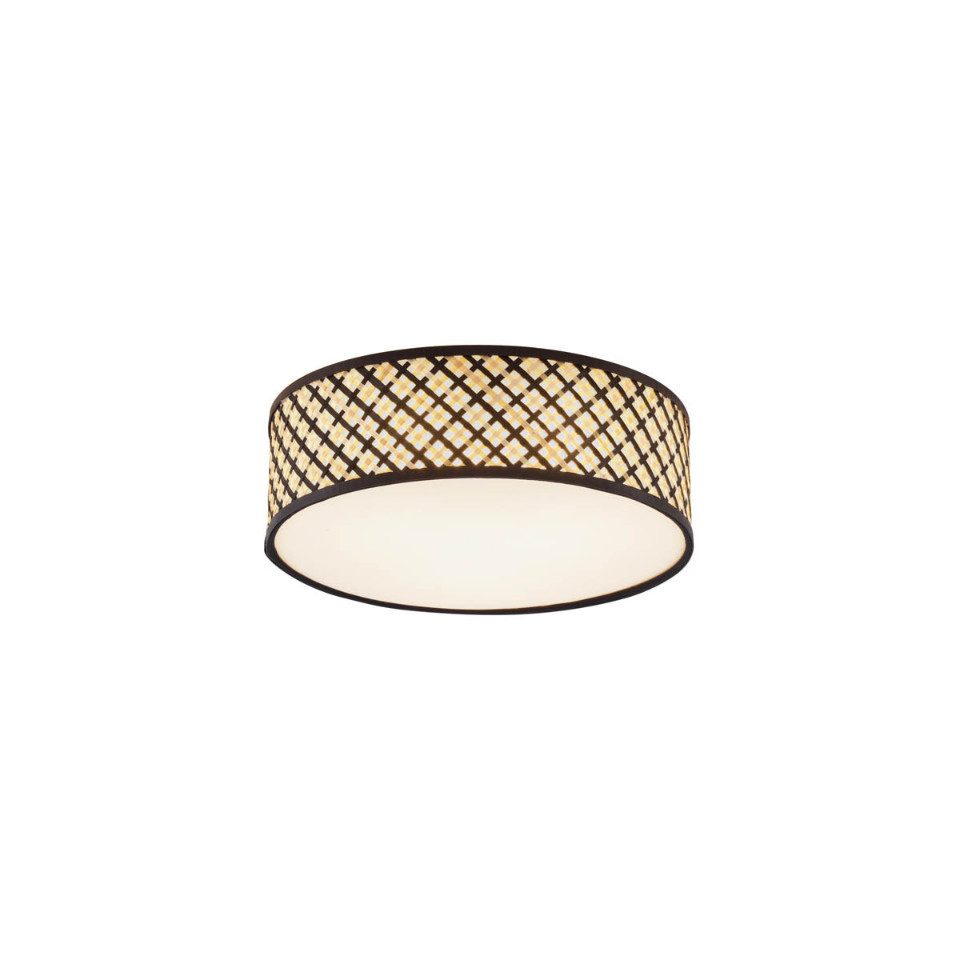 Qazqa Deckenleuchte Tremmo, ohne Leuchtmittel, Extra-Warmweiß, QAZQA Deckenleuchte, e27, Naturel, Bamboo, Orientalisch