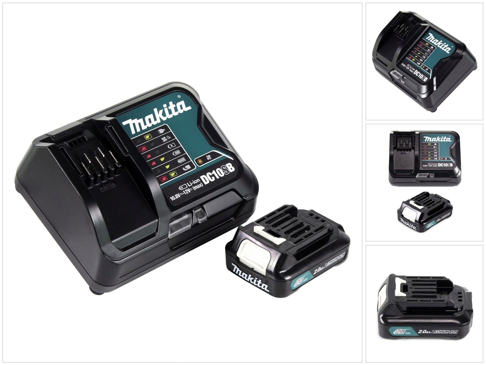 Makita Power Source Kit 12V mit 1x BL1021B Akku 2,0Ah + DC10SB Ladegerät Akkupacks