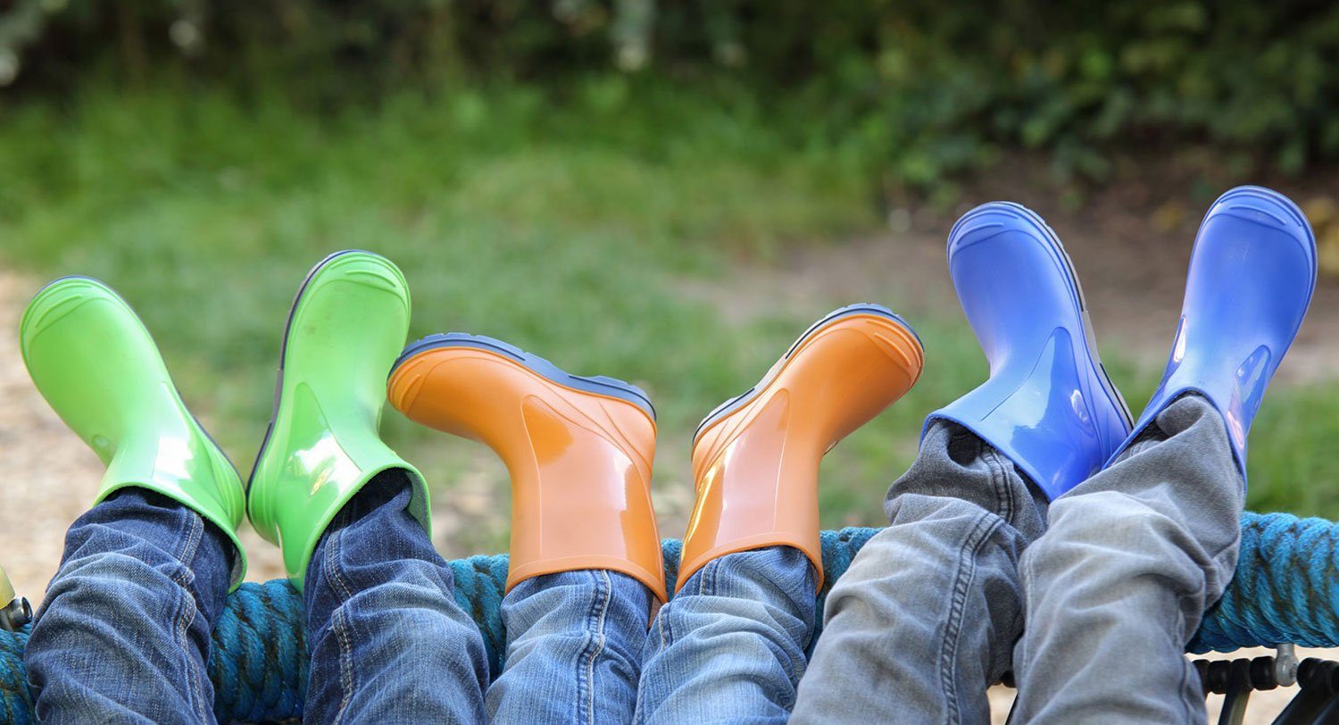Beck Regenstiefel Basic Gummistiefel (für Mädchen und Jungen, in vielen Farben und Größen verfügbar) schmaler Schlupf-Stiefel, herausnehmbare Innensohle