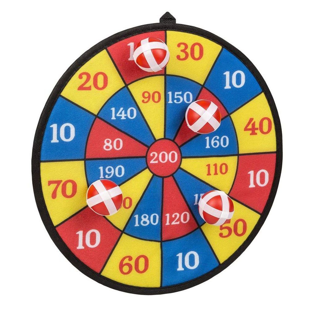Idena Dartscheibe, mit 4 Klettbällen, Bunt, 35 cm