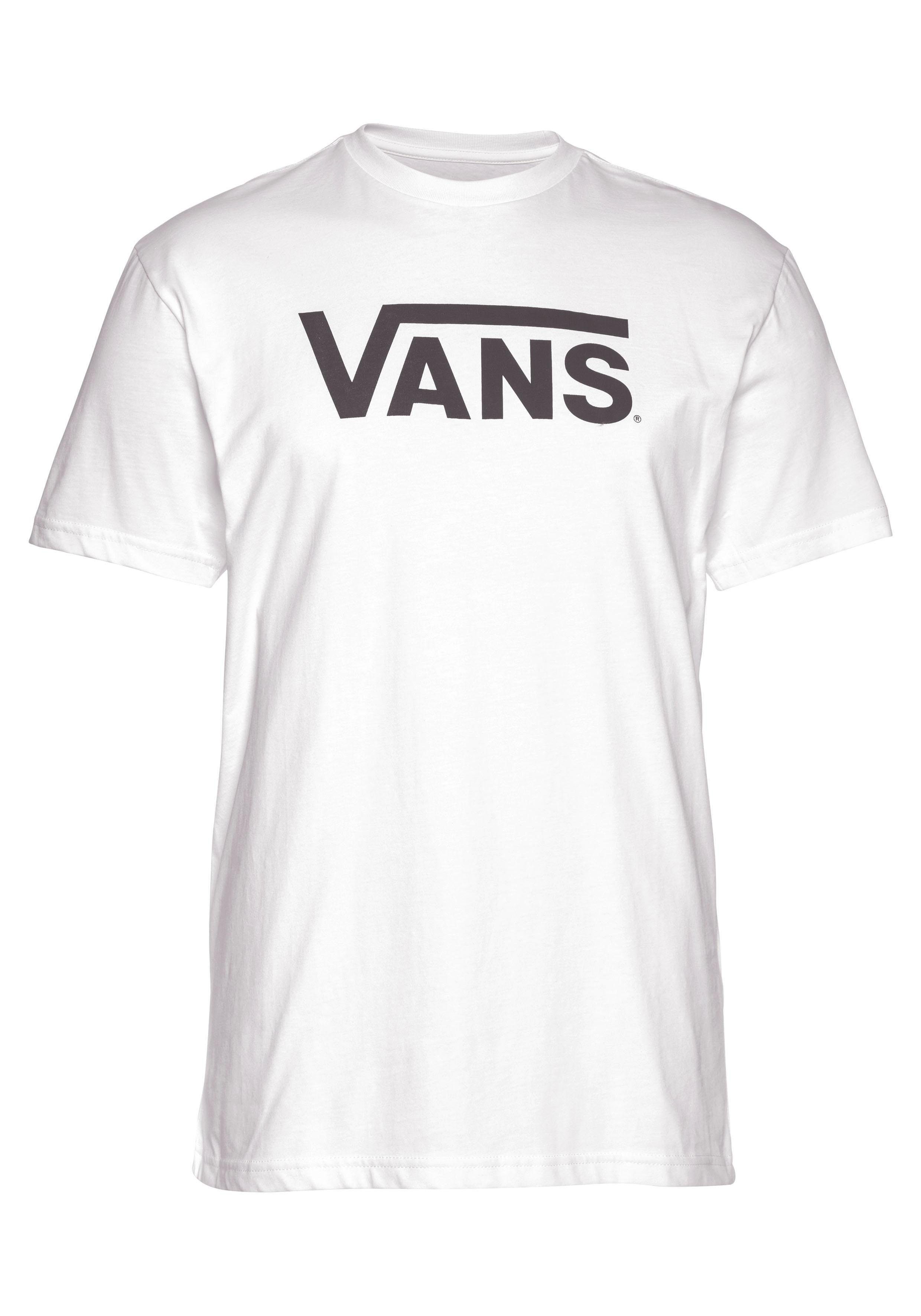 MN Vans VANS Logoprint T-Shirt weiß großem CLASSIC mit