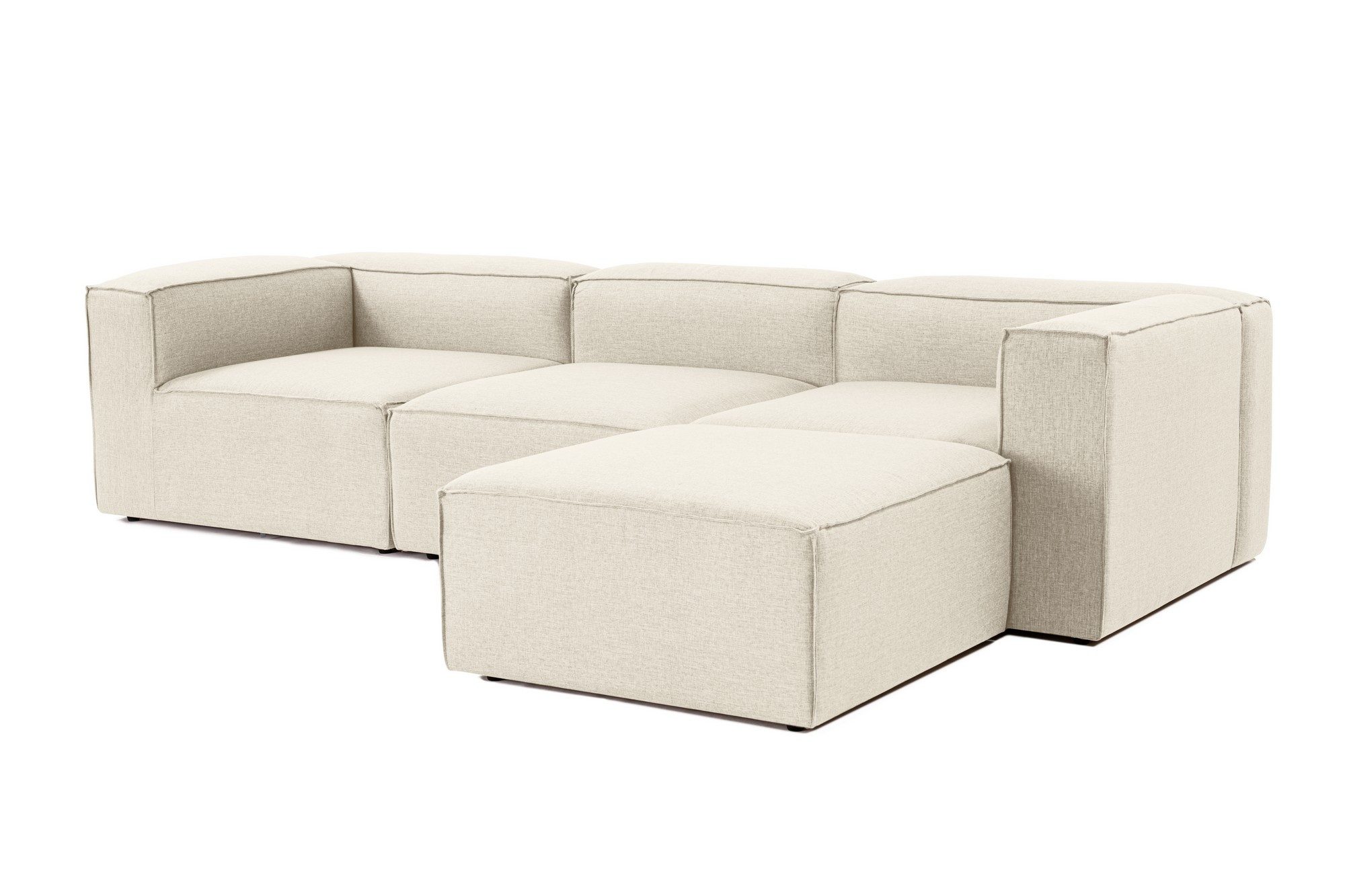 Myhomelando Ecksofa Fora, beidseitig montierbar, mit pflegeleichtem Leinenbezug