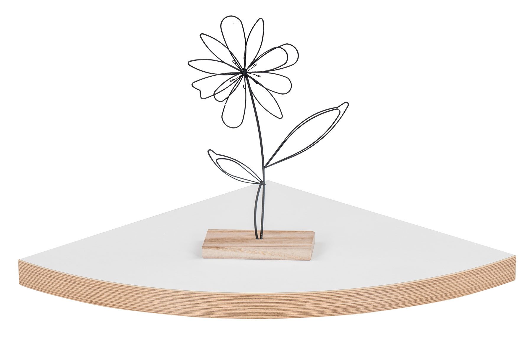 Levandeo® Wandregal, Wandregal Eckregal Weiß Hängeregal Schweberegal Wandde günstig online kaufen