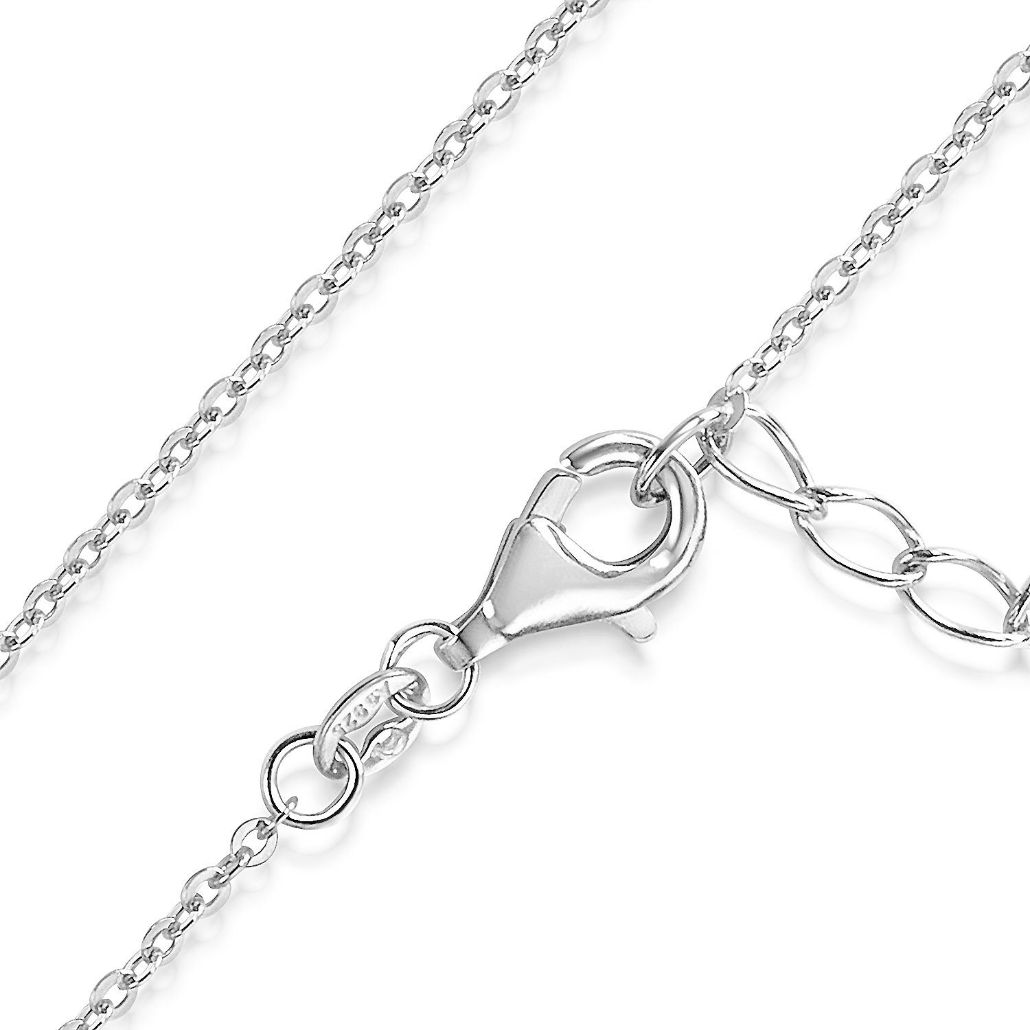 Materia Gliederkette Damen Silber Ankerkette 42-47cm K141, 925 Sterling Silber