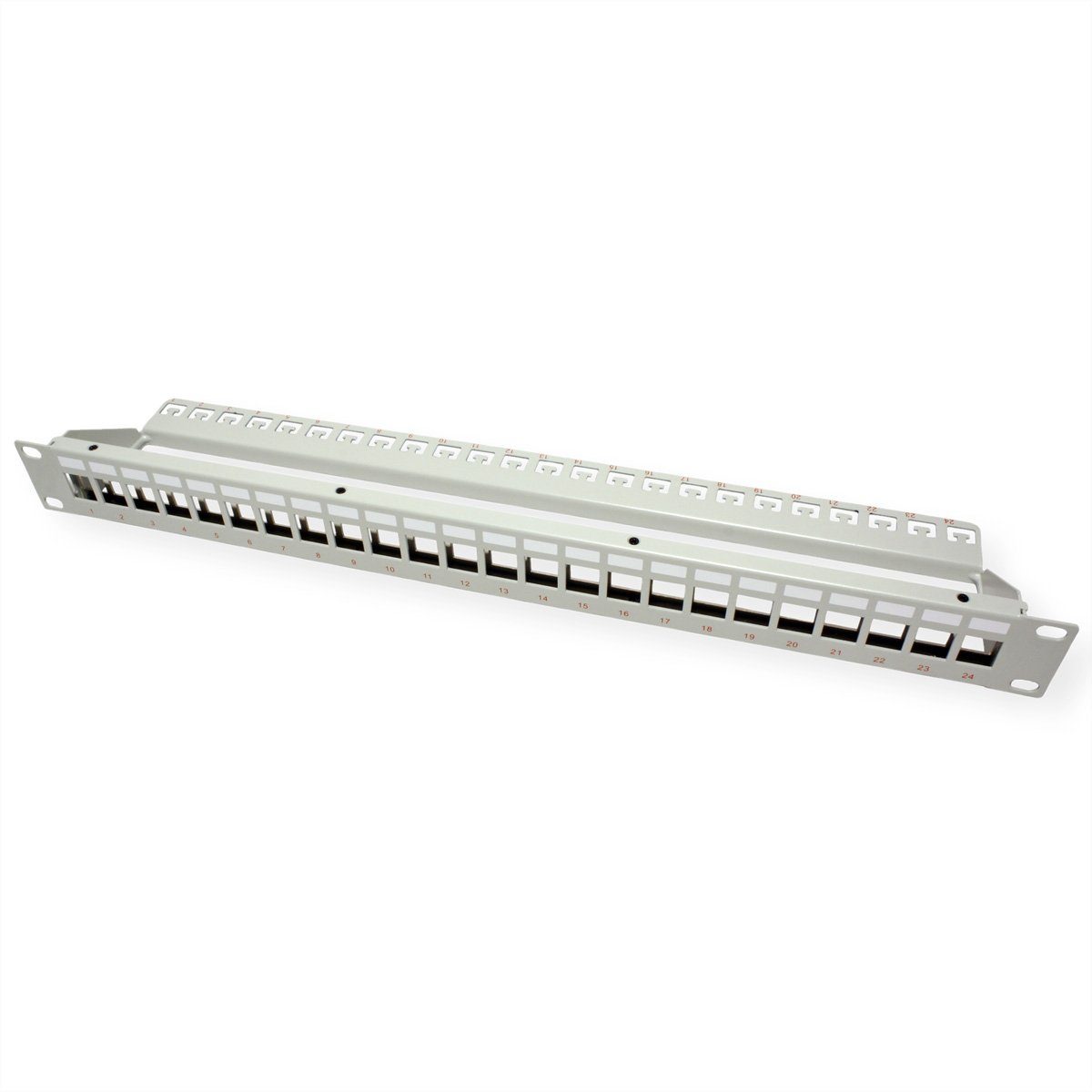 19"-Keystone-Modulträger, 24P., geschirmt Netzwerk-Panel