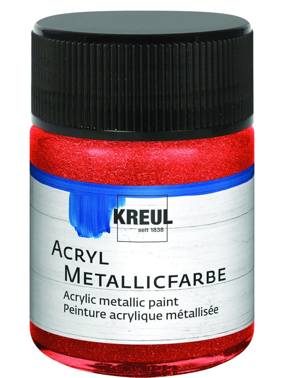 Kreul Künstlerstift Kreul Acryl Metallicfarbe rot 50 ml