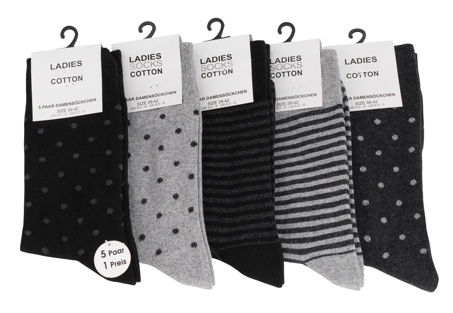 Wäsche/Bademode Socken Vincent Creation® Socken (10-Paar) in angenehmer Baumwollqualität