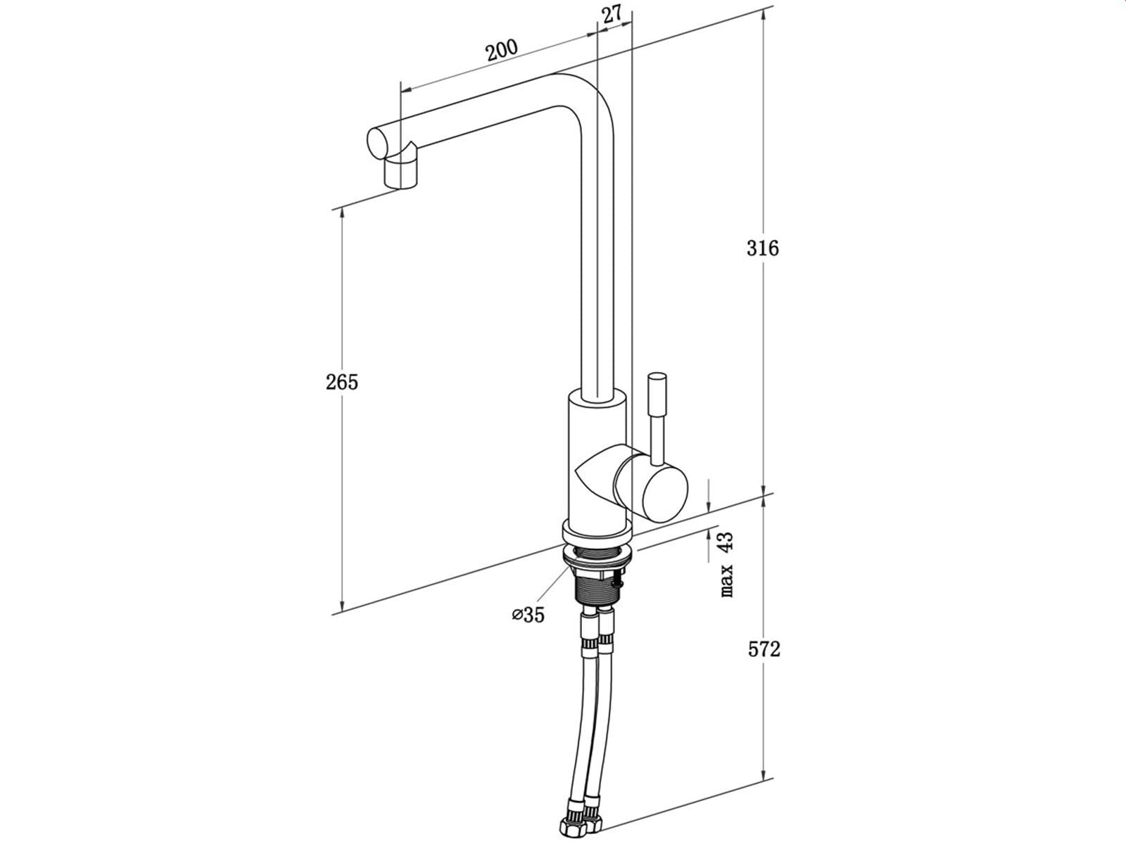 Thumbnail - Villeroy & Boch Küchenarmatur (1-St) 9668 01 05, keramische Dichtungen