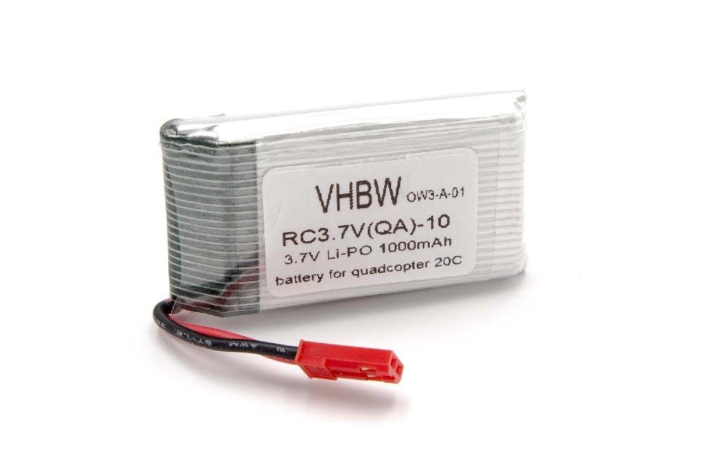 vhbw kompatibel mit Quadcopter 20C Drohnen-Akku Li-Ion 1000 mAh (3,7 V)