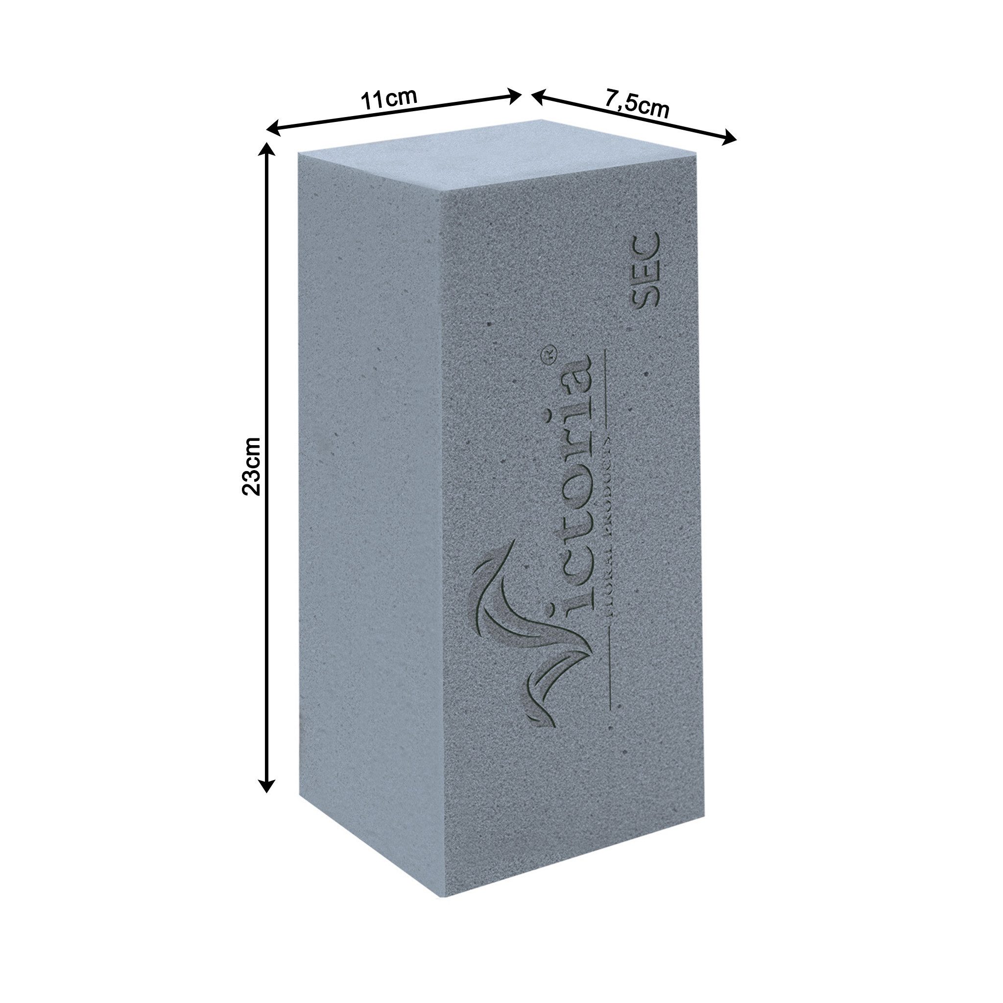 Creativery Bastelmoos, Trocken Steckschaum Ziegel 23x11x7,5cm für Trocken- & Kunstblumen 20St