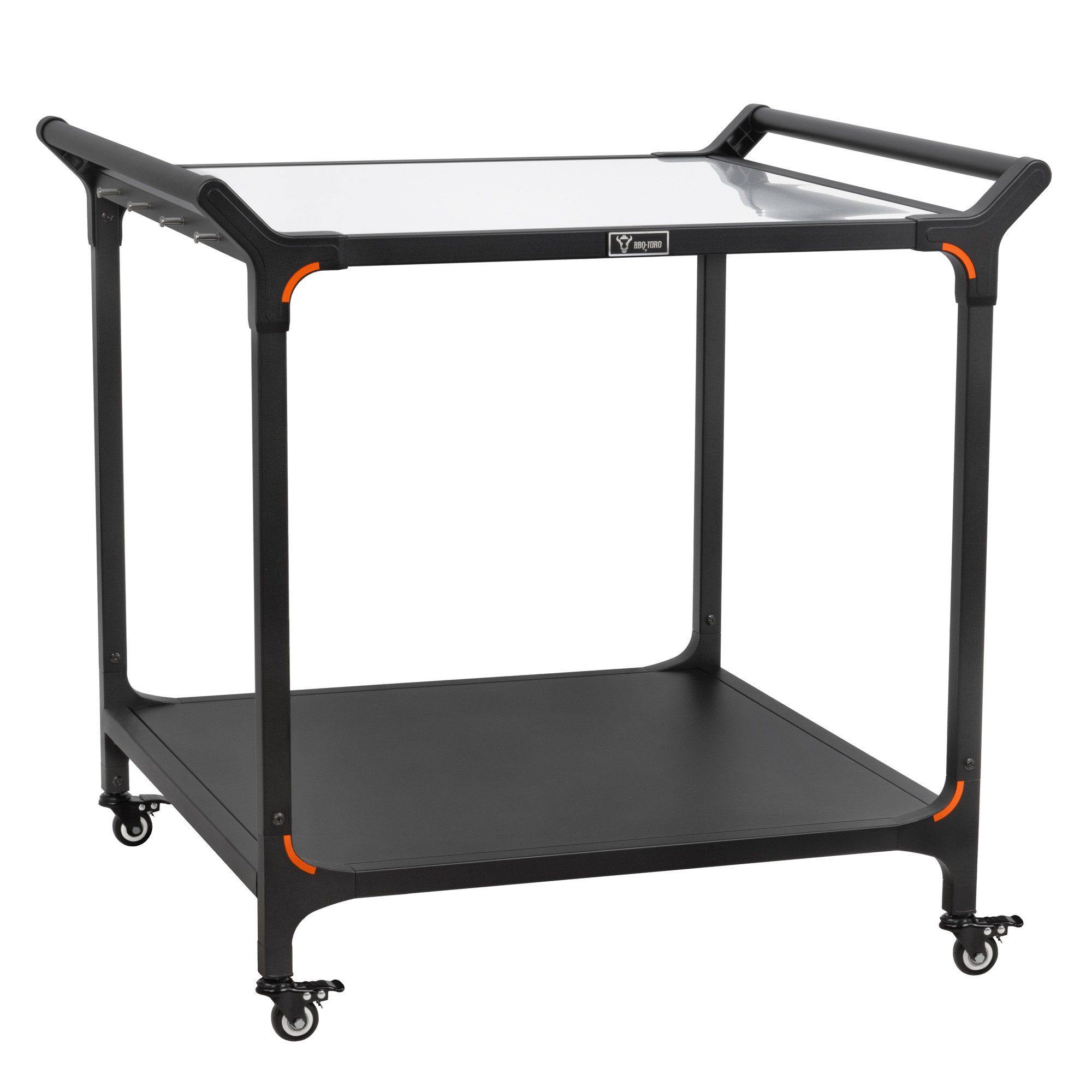 BBQ-Toro Grillablagetisch Grillwagen 94 x 81 x 90 cm, Schwarz, Grilltisch mit großer Arbeitsfläc