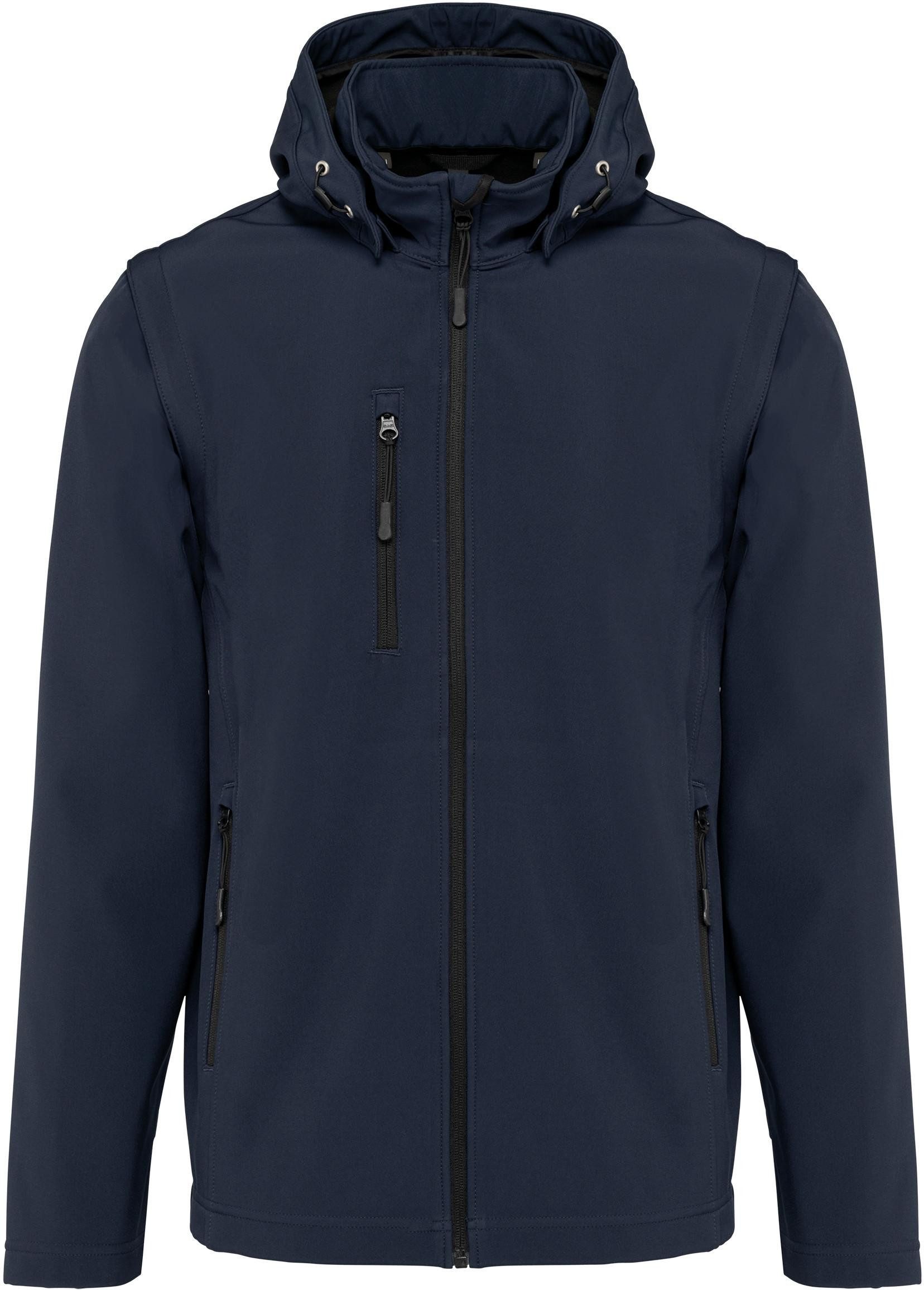 Kariban Softshelljacke 3-lagige Unisex-Softshell-Jacke mit Kapuze und abnehmbaren Ä