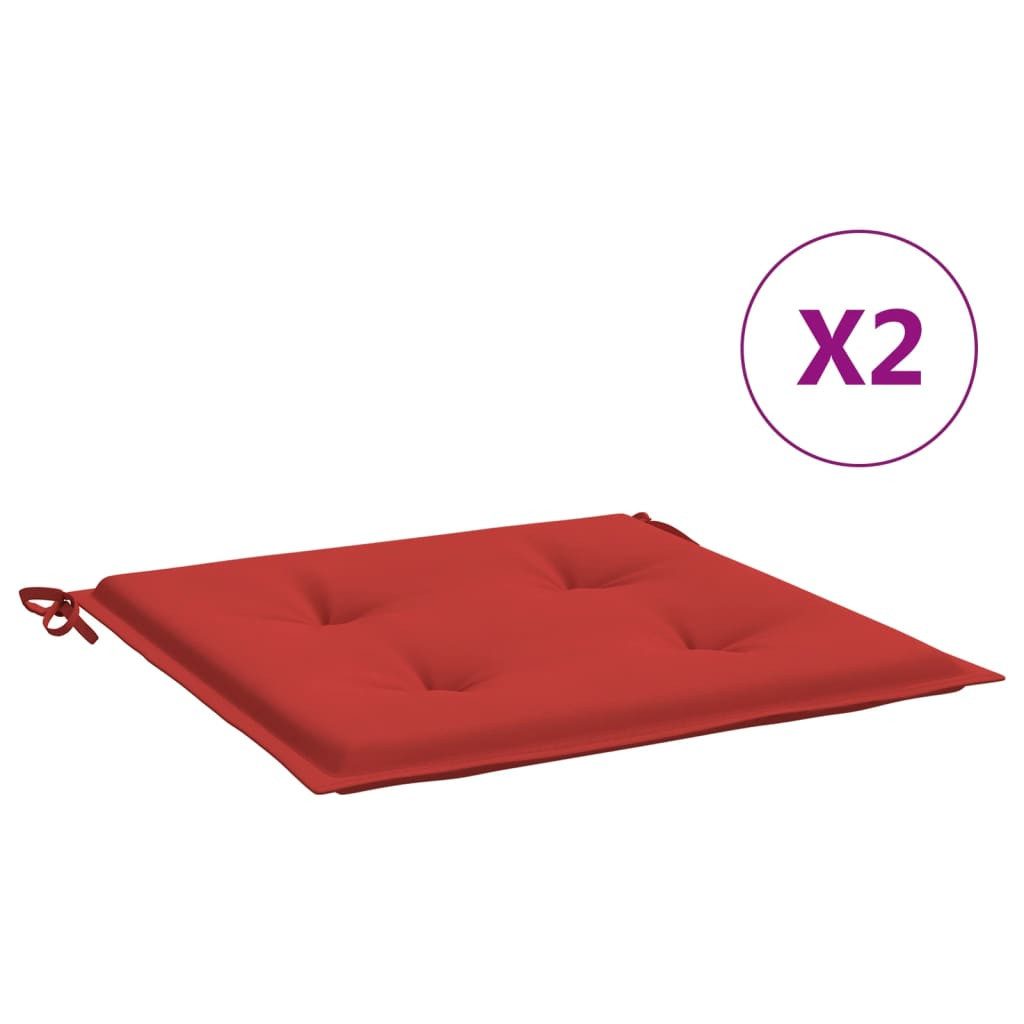 vidaXL Sitzauflage Gartenstuhl-Kissen 2 Stk. Rot günstig online kaufen