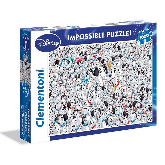 Clementoni® Puzzle 39358 Disney 101 Dalmatiner 1000 Teile Impossible 1000 Puzzleteile herausfordernd