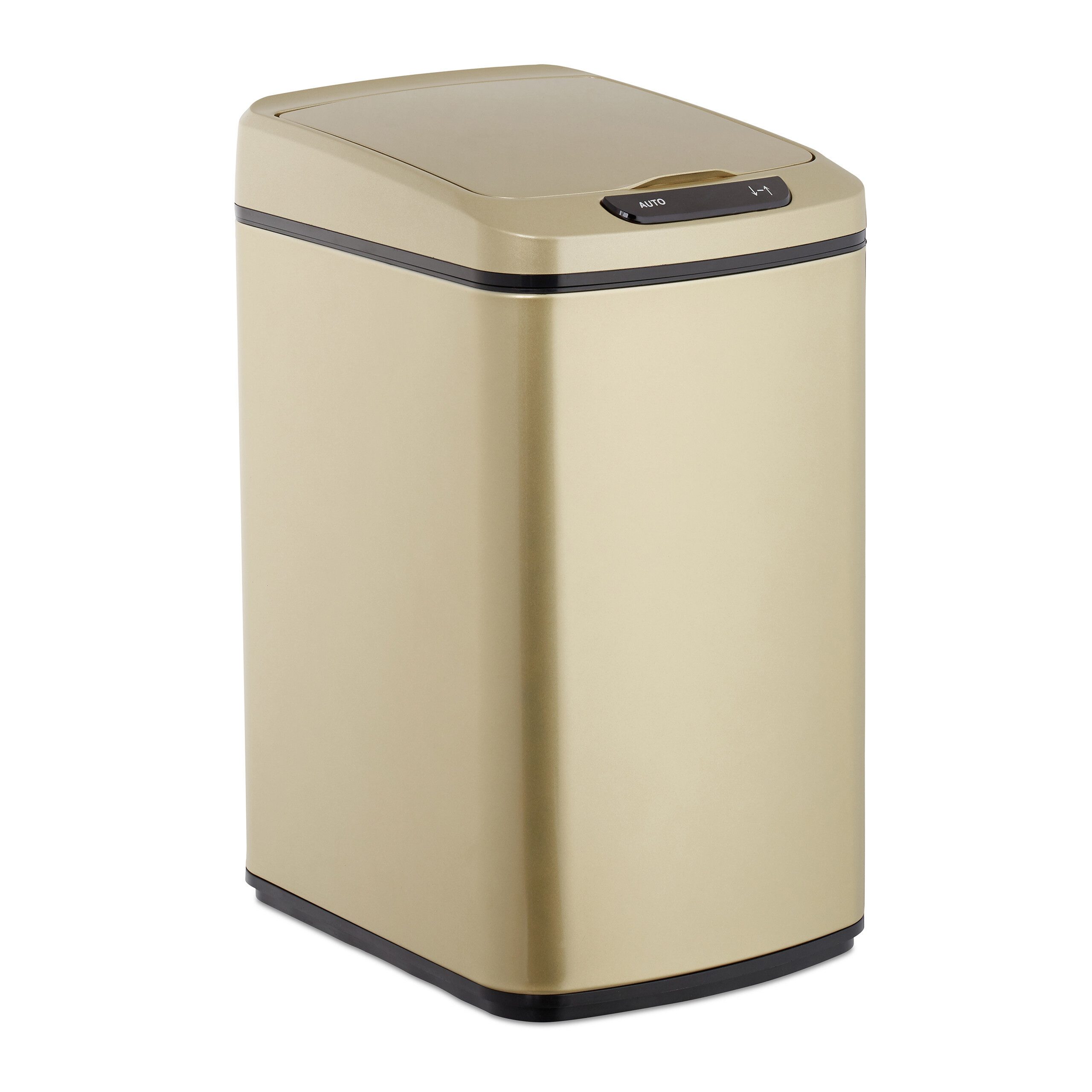 relaxdays Mülleimer Sensor Mülleimer 12 l, Rosegold