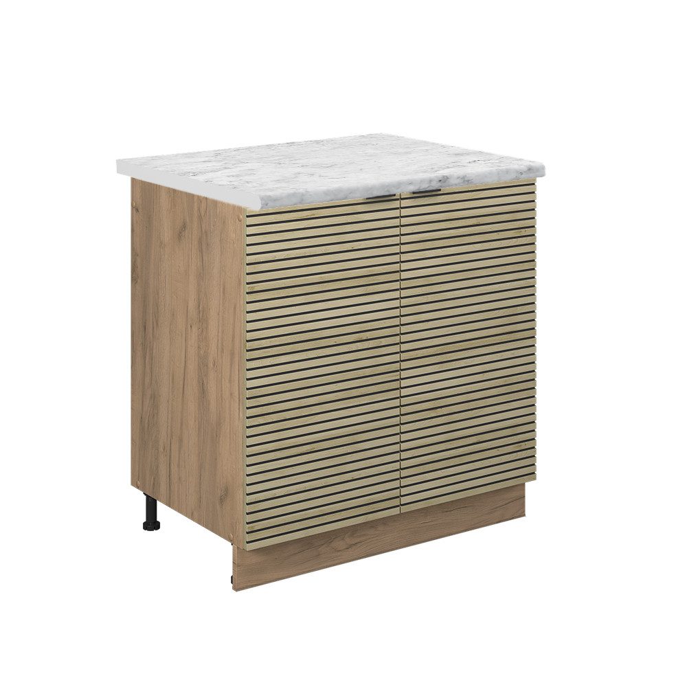 Vicco Spülenunterschrank Fame-Line, Eiche Paneel/Goldkraft Eiche, günstig online kaufen