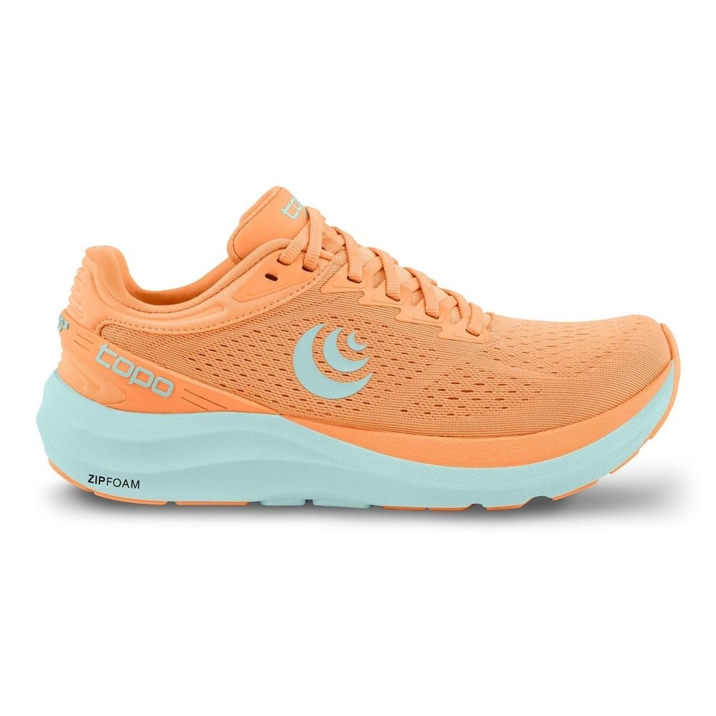 Topo Phantom 3 (Dämpfung, breitere Zehenbox) orange/skyblau Damen Laufschuh