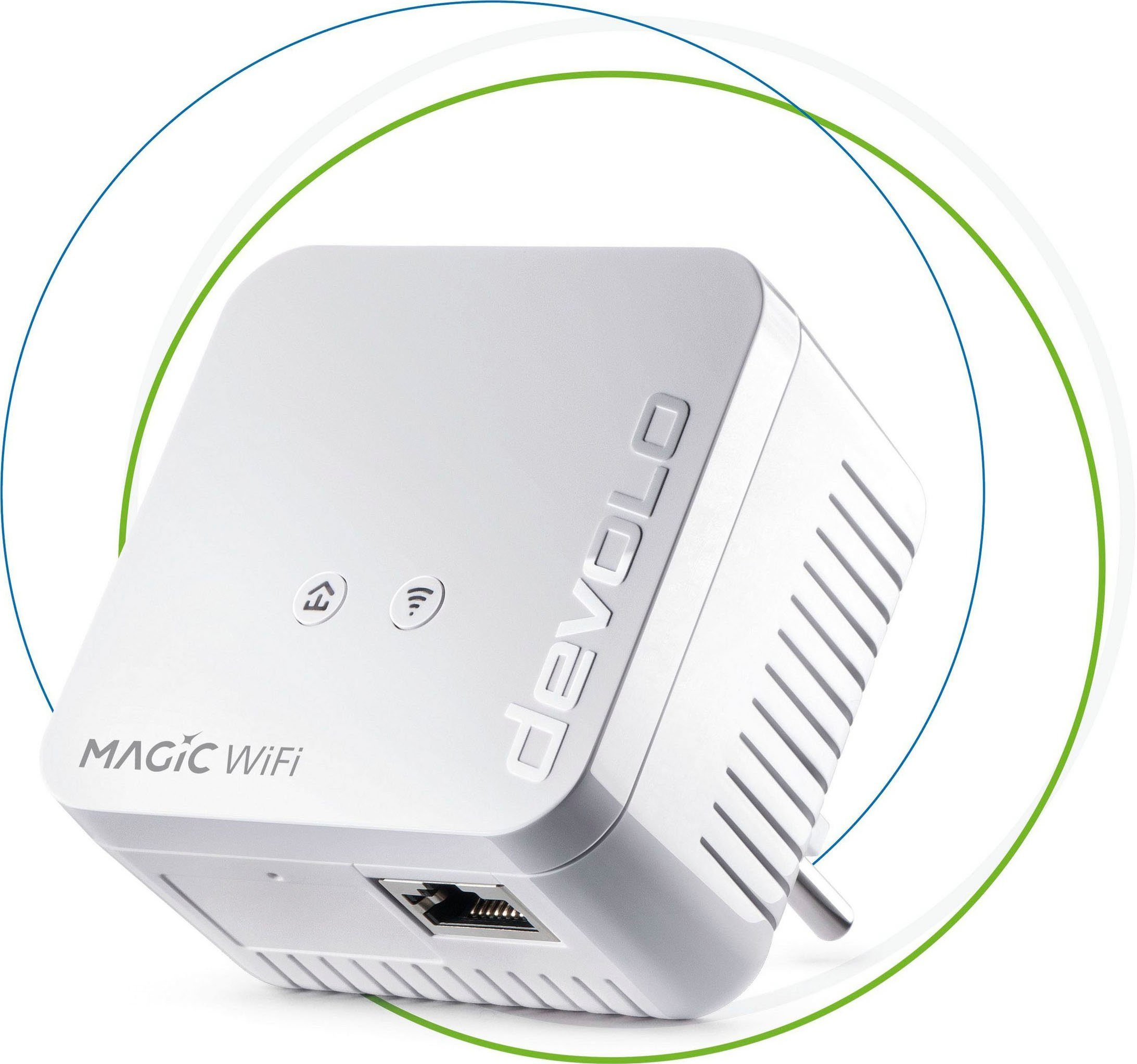 + LAN, Powerline 1 mini WiFi WLAN, Magic DEVOLO (1200Mbit, Mesh) 1x Ergänzung WLAN-Repeater