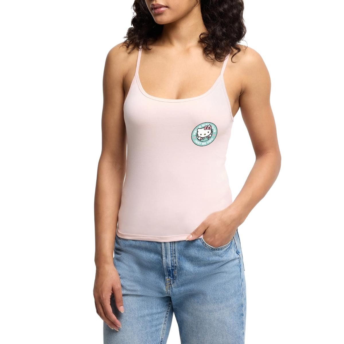 Spaghettitop Hello Kitty Club Just Be You Frauen Premium Organic Top mit Spaghettit