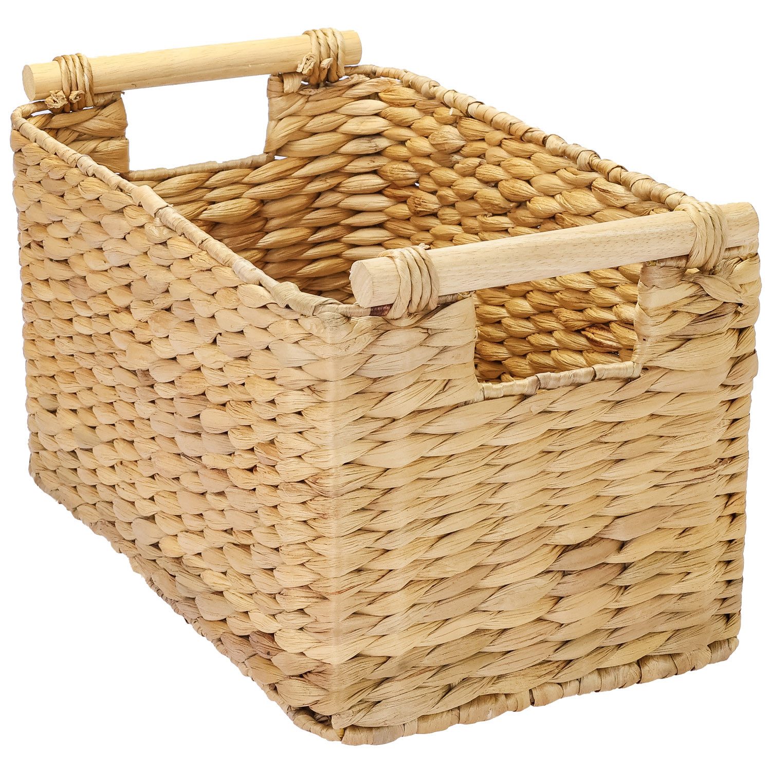 HMF Aufbewahrungskorb Nachhaltiger Aufbewahrungskorb mit Holzgriffen, günstig online kaufen