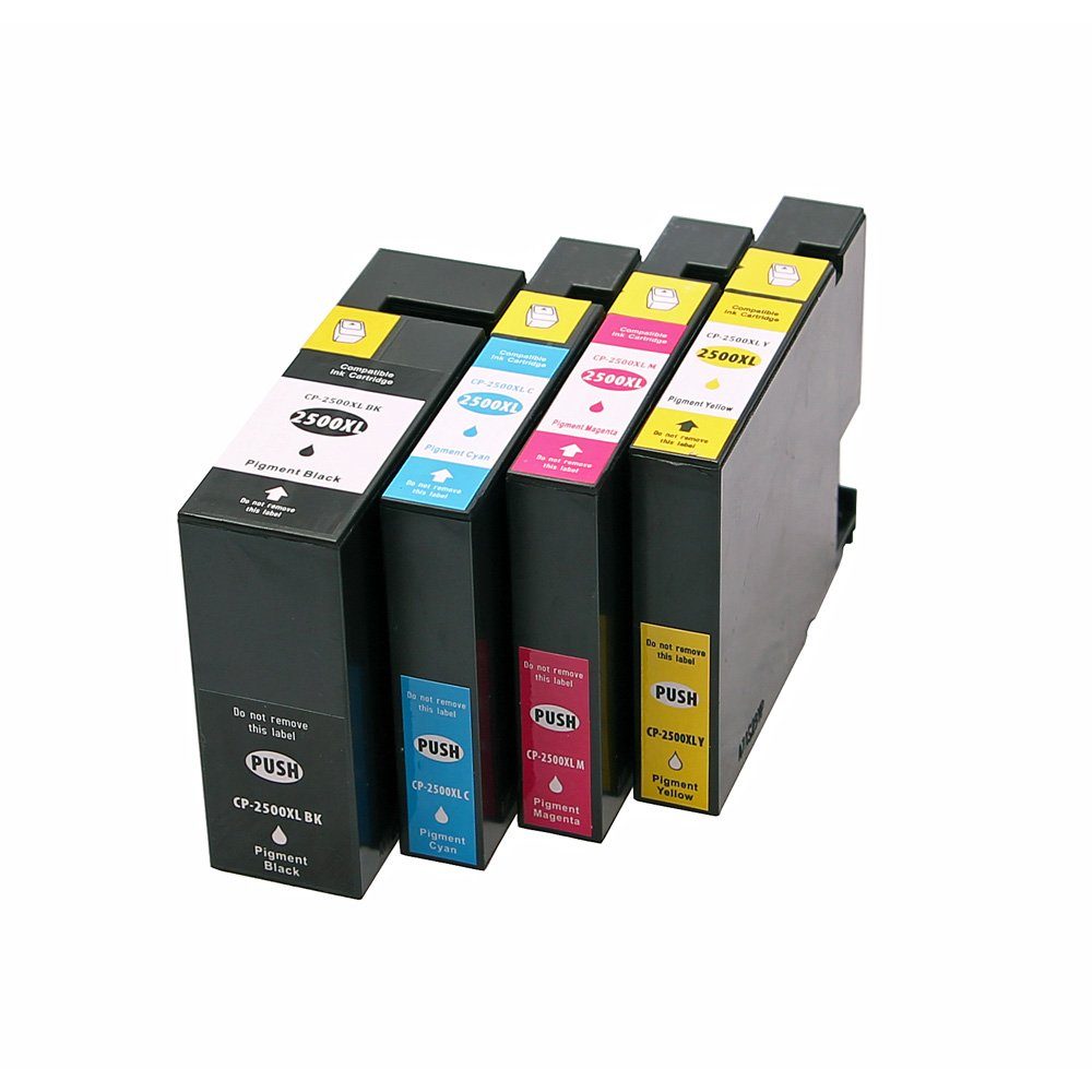 Tintenpatrone Canon kompatibel Tintenpatrone Chip) für PGI2500XL (mit (Set ABC 4X