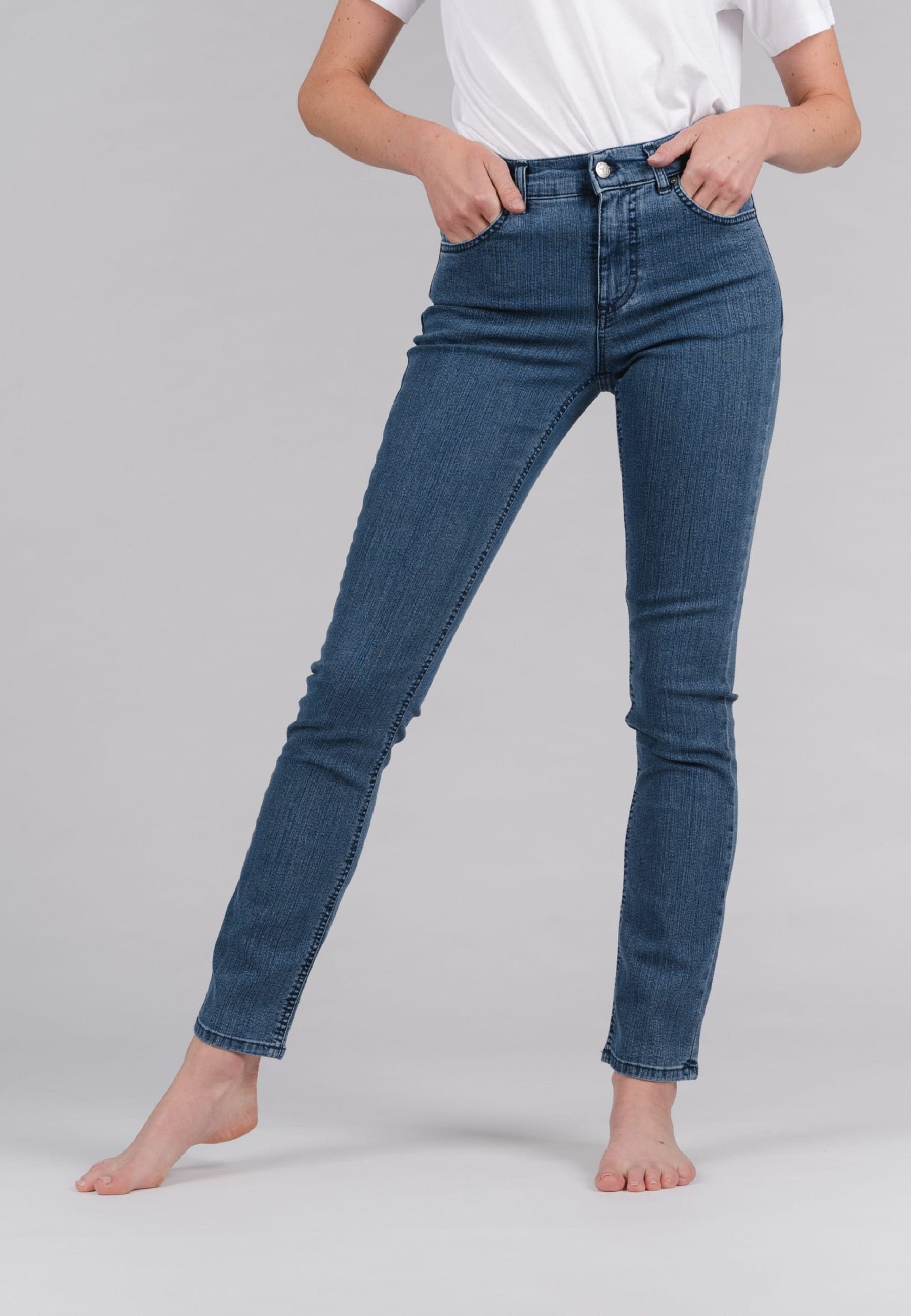 ANGELS Straight-Jeans Jeans Cici mit sportivem Denim blau